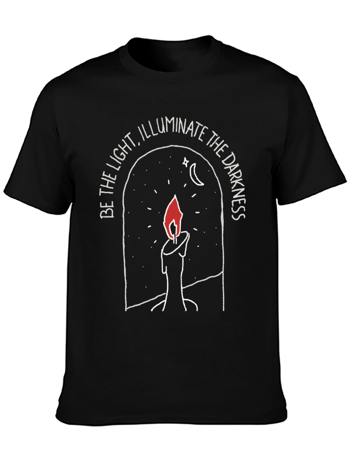 Candlelight Motivation Black T-Shirt