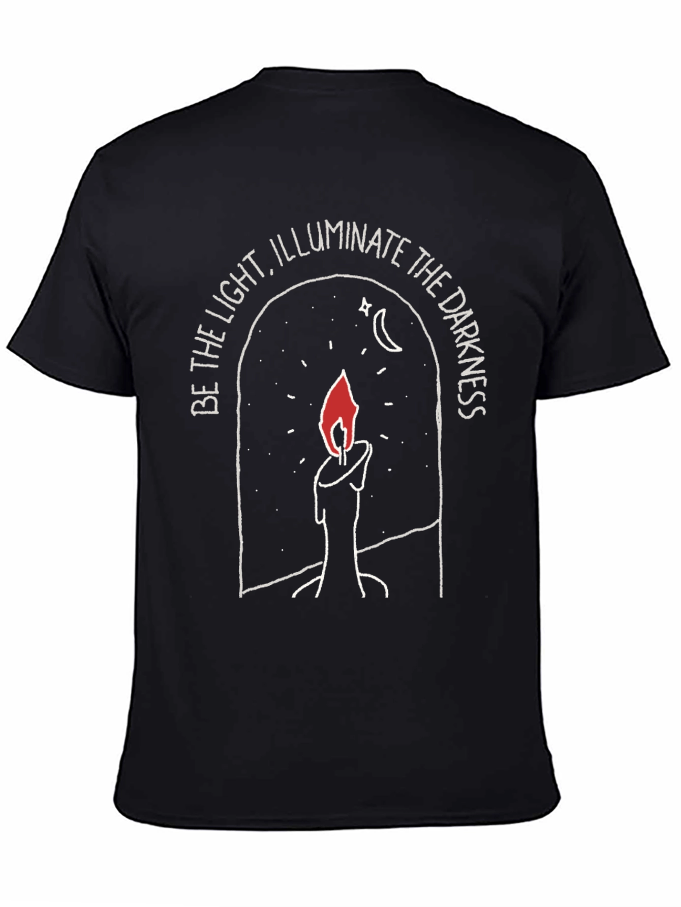 Candlelight Motivation Black T-Shirt