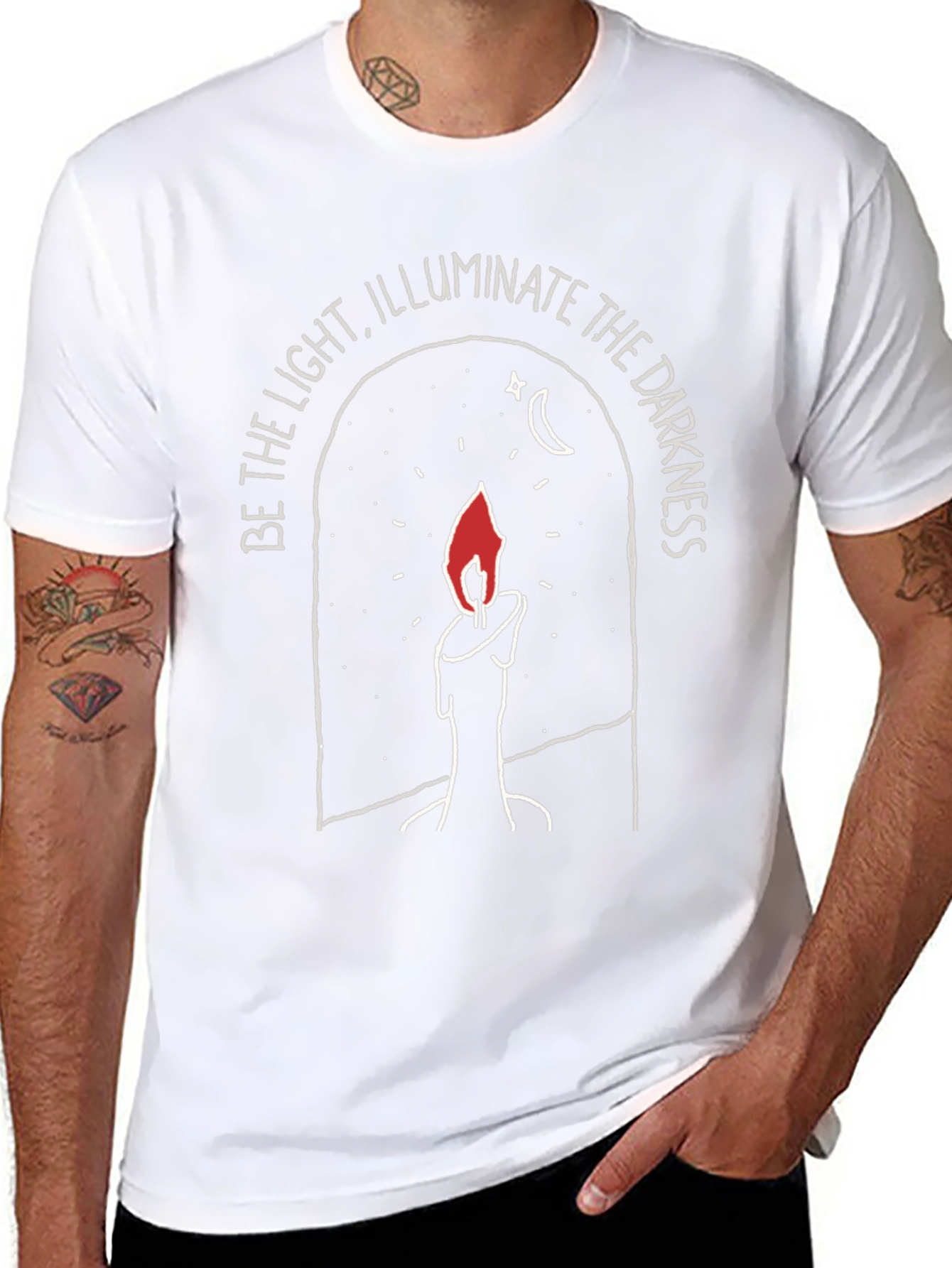 Candlelight Motivation Black T-Shirt