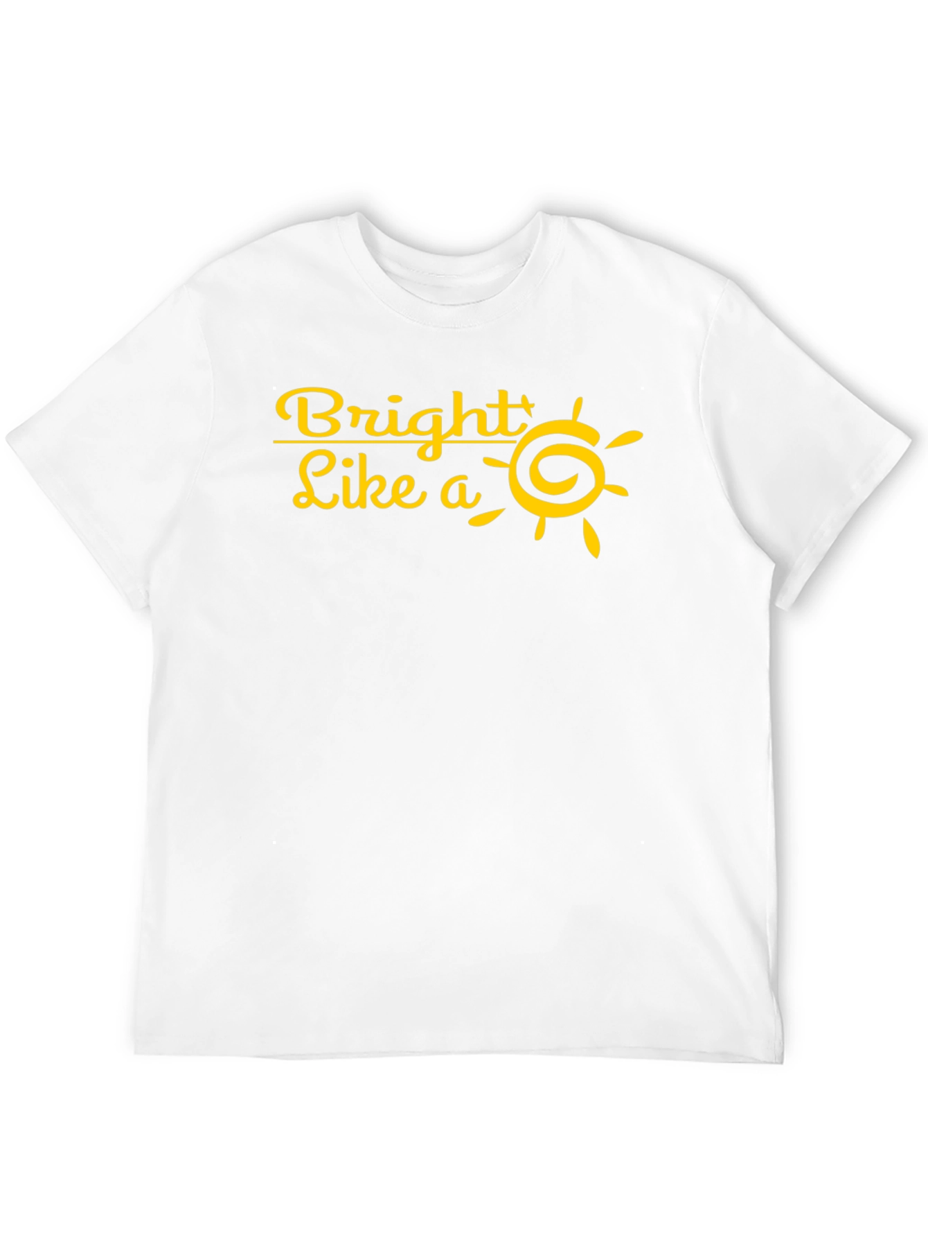 Bright Like a Sun T-Shirt - Black Cotton Tee