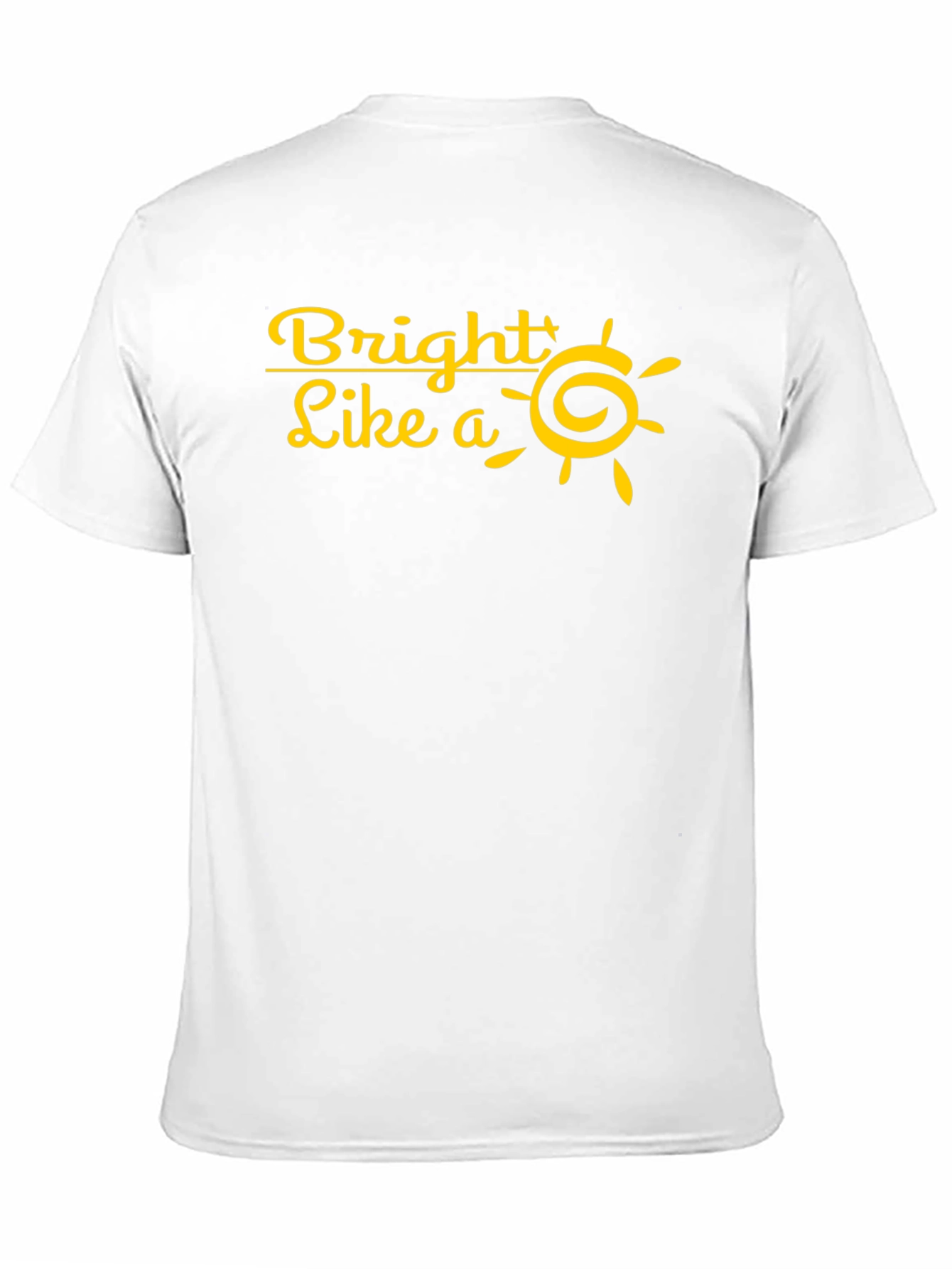 Bright Like a Sun T-Shirt - Black Cotton Tee