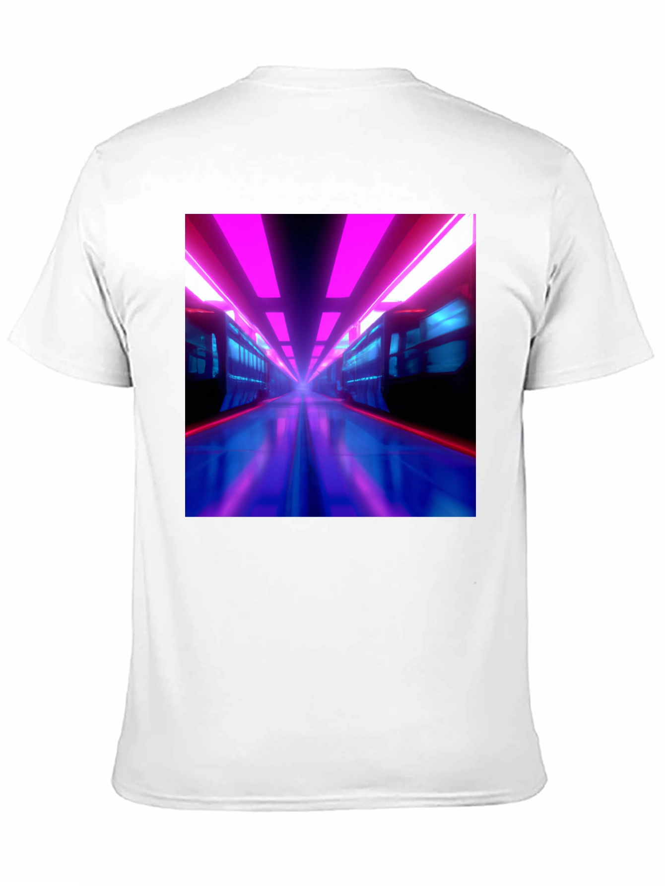 Retro Train T-Shirt - Cyberpunk Style
