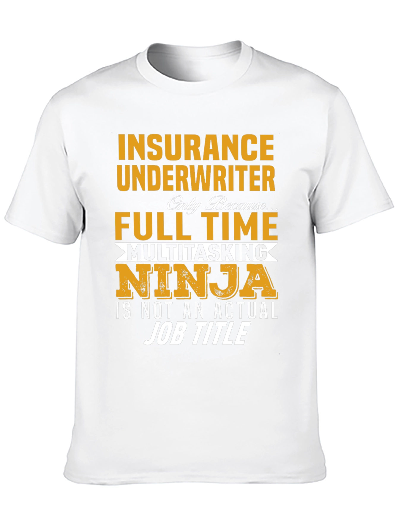 Insurance Underwriter Multitasking Ninja Graphic T-Shirt