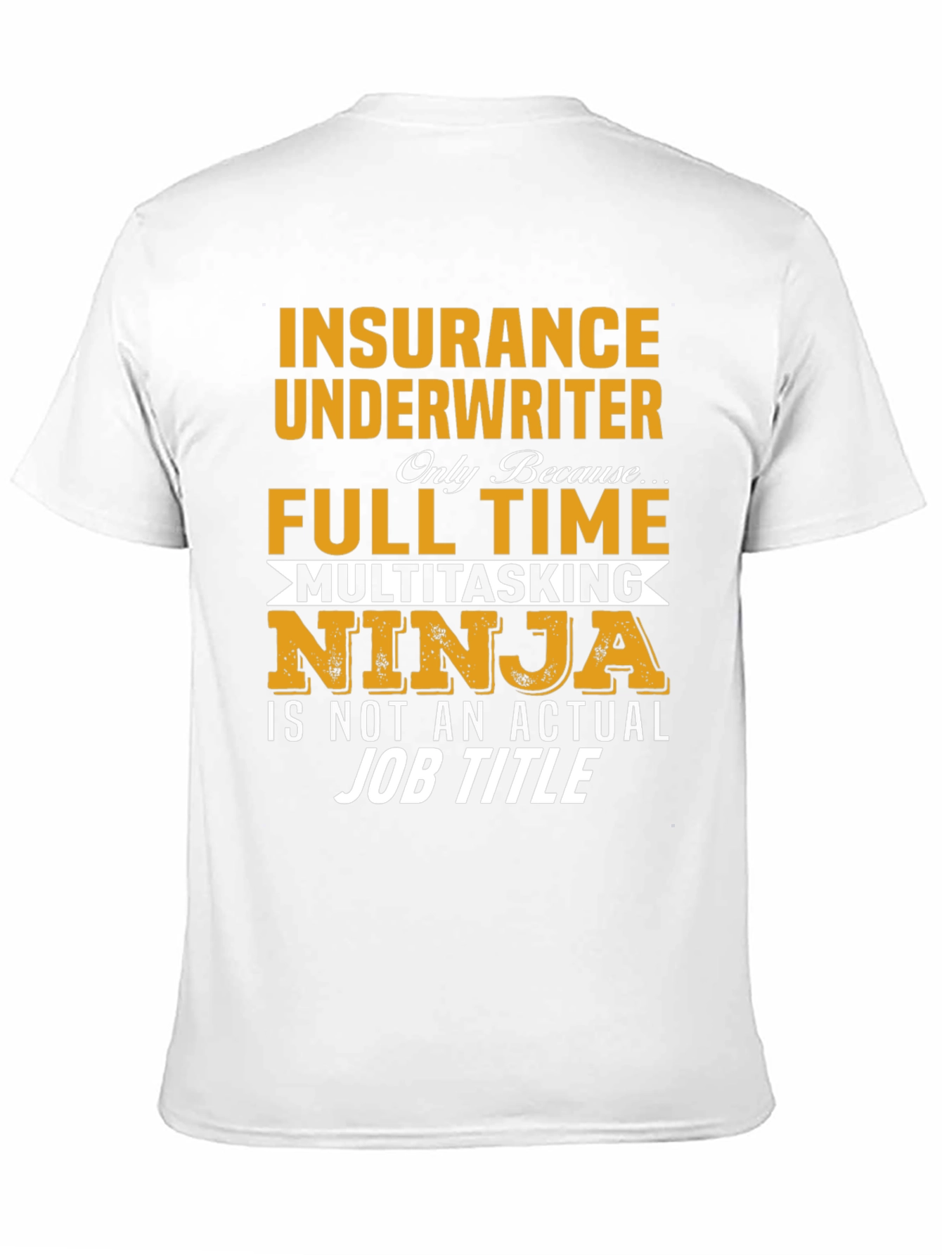 Insurance Underwriter Multitasking Ninja Graphic T-Shirt