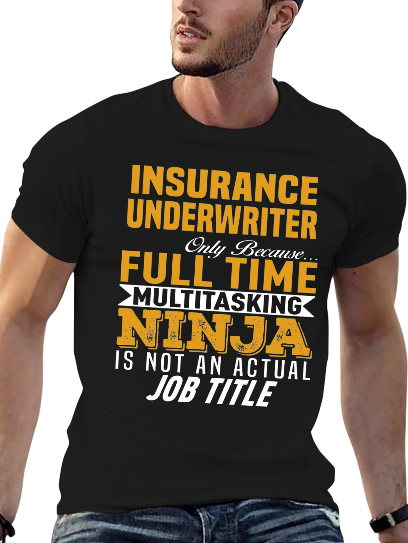 Insurance Underwriter Multitasking Ninja Graphic T-Shirt