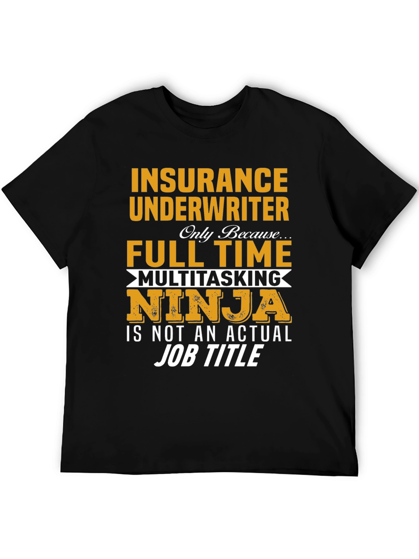 Insurance Underwriter Multitasking Ninja Graphic T-Shirt
