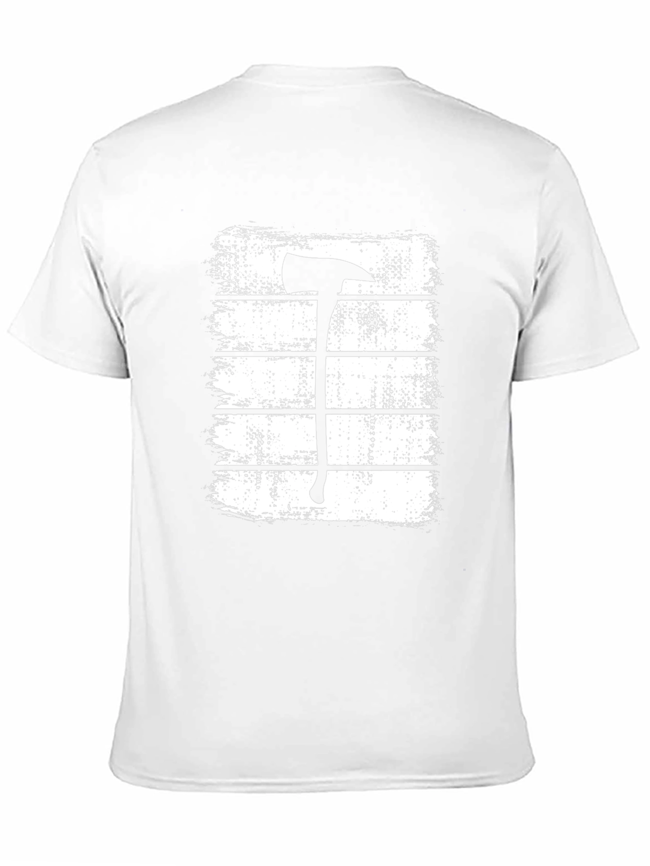 Firefighter Axe T-Shirt - Brushstroke Design