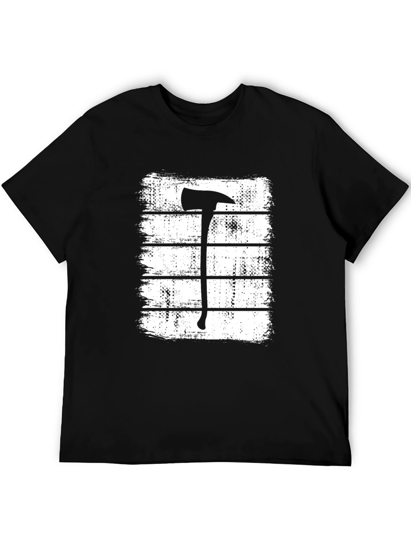 Firefighter Axe T-Shirt - Brushstroke Design