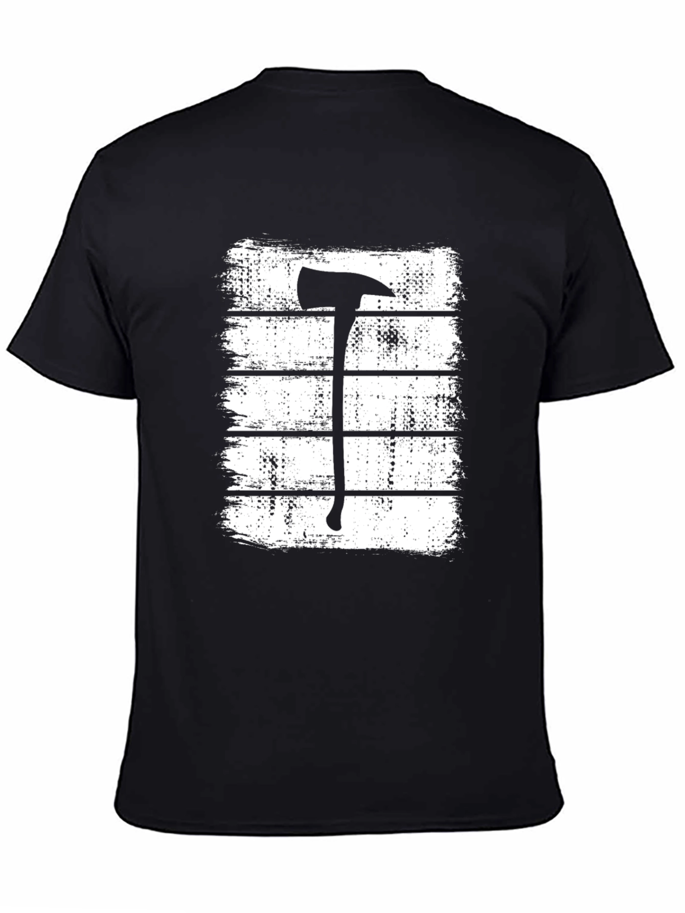 Firefighter Axe T-Shirt - Brushstroke Design