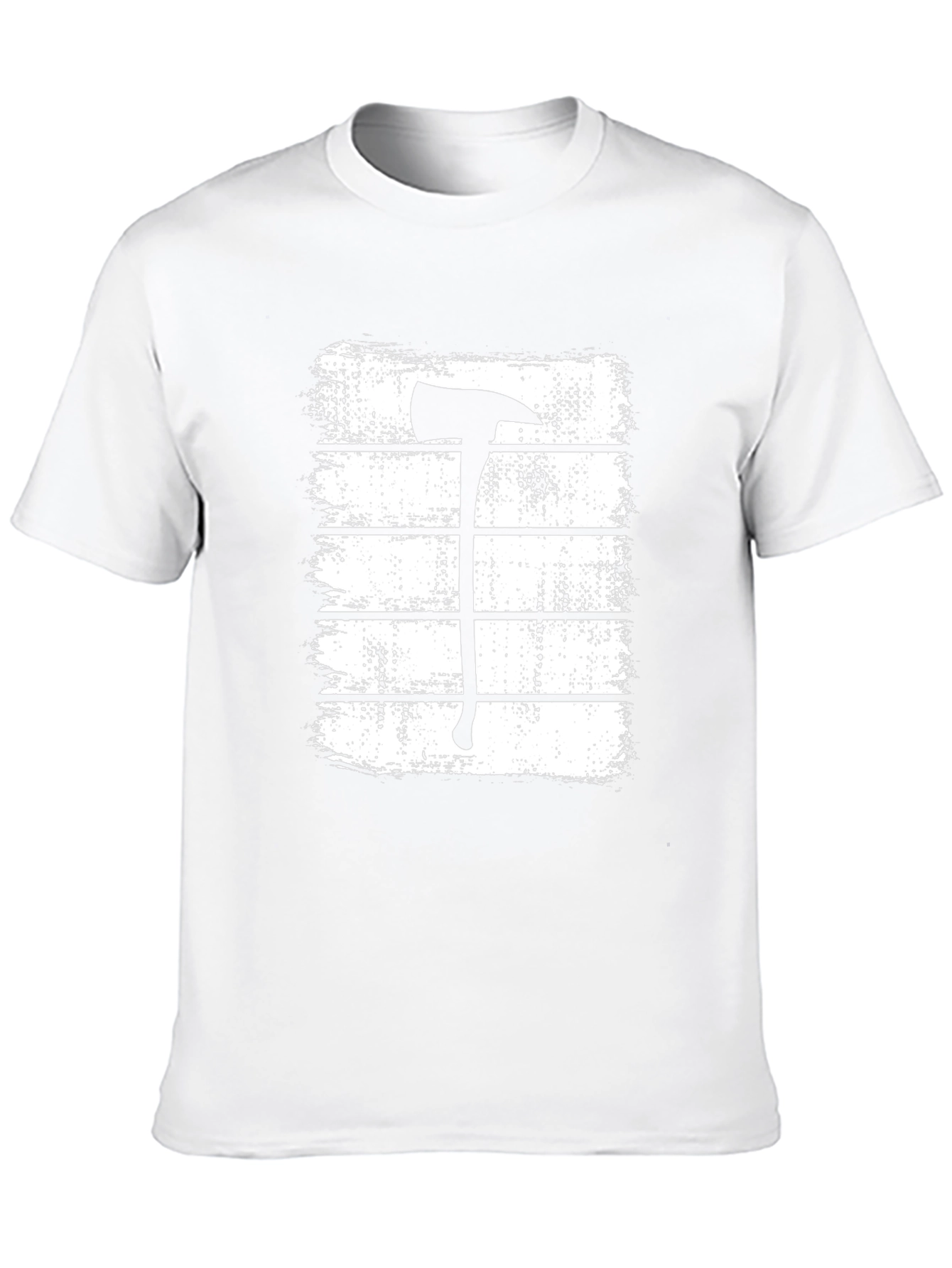 Firefighter Axe T-Shirt - Brushstroke Design