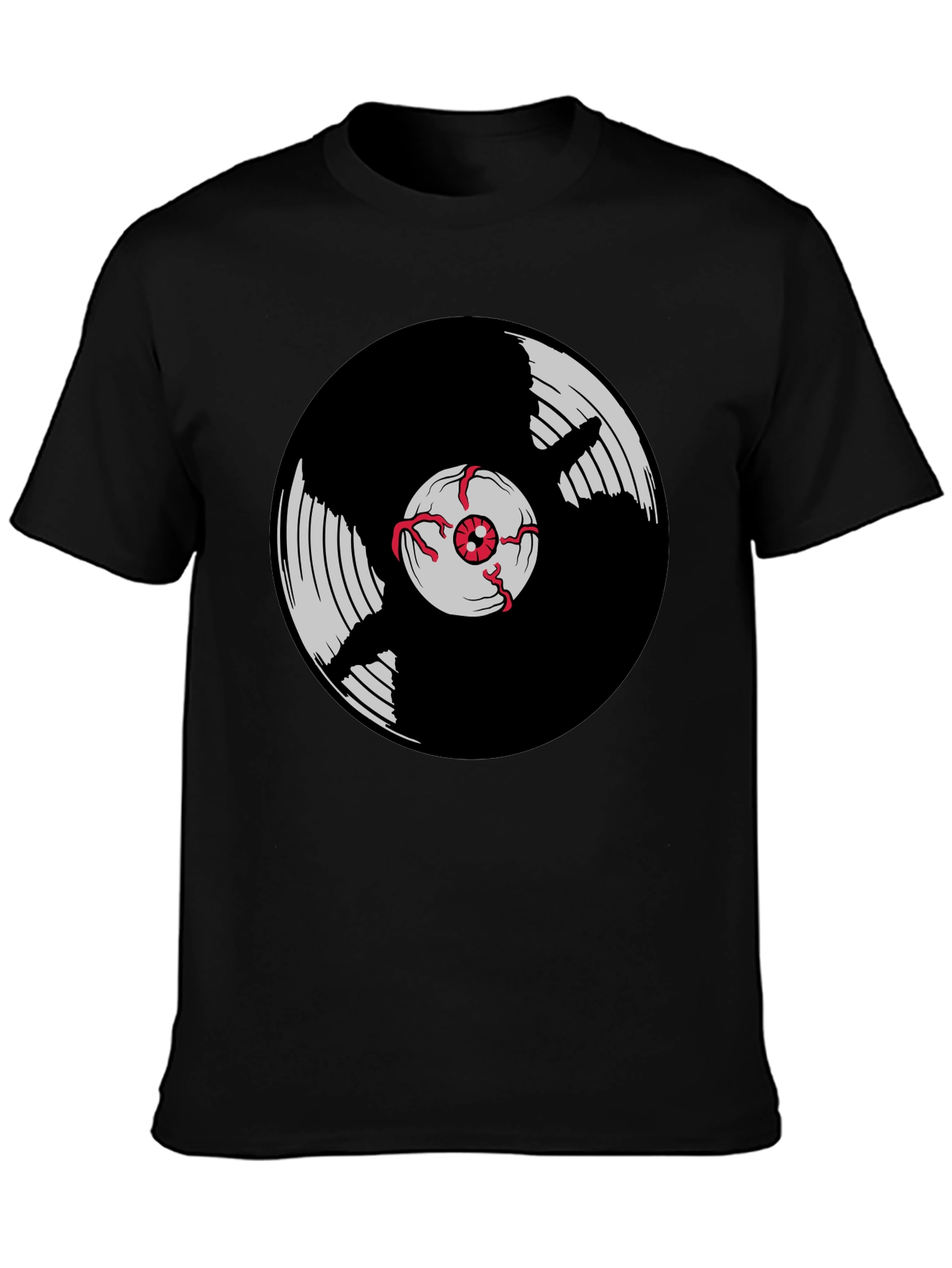 Vinyl Eye Graphic Tee - Black T-Shirt