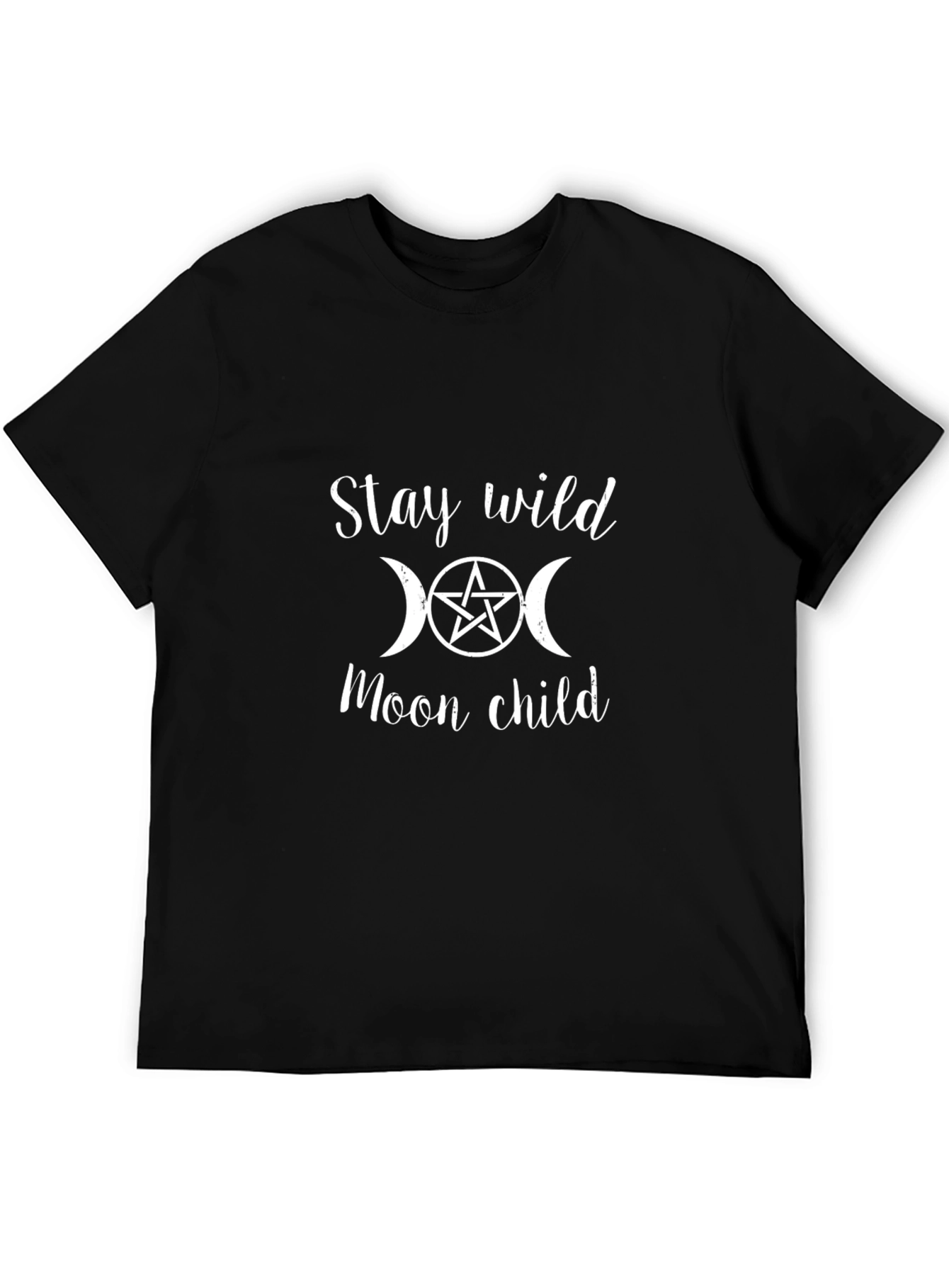 Stay Wild Moon Child Graphic Tee - Black