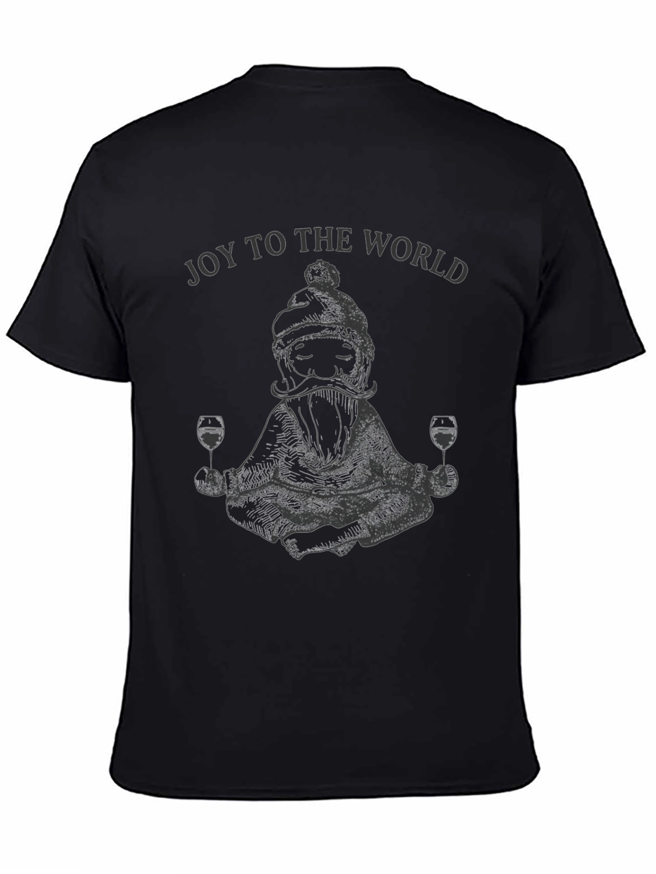 Joy to the World Santa Wine T-Shirt