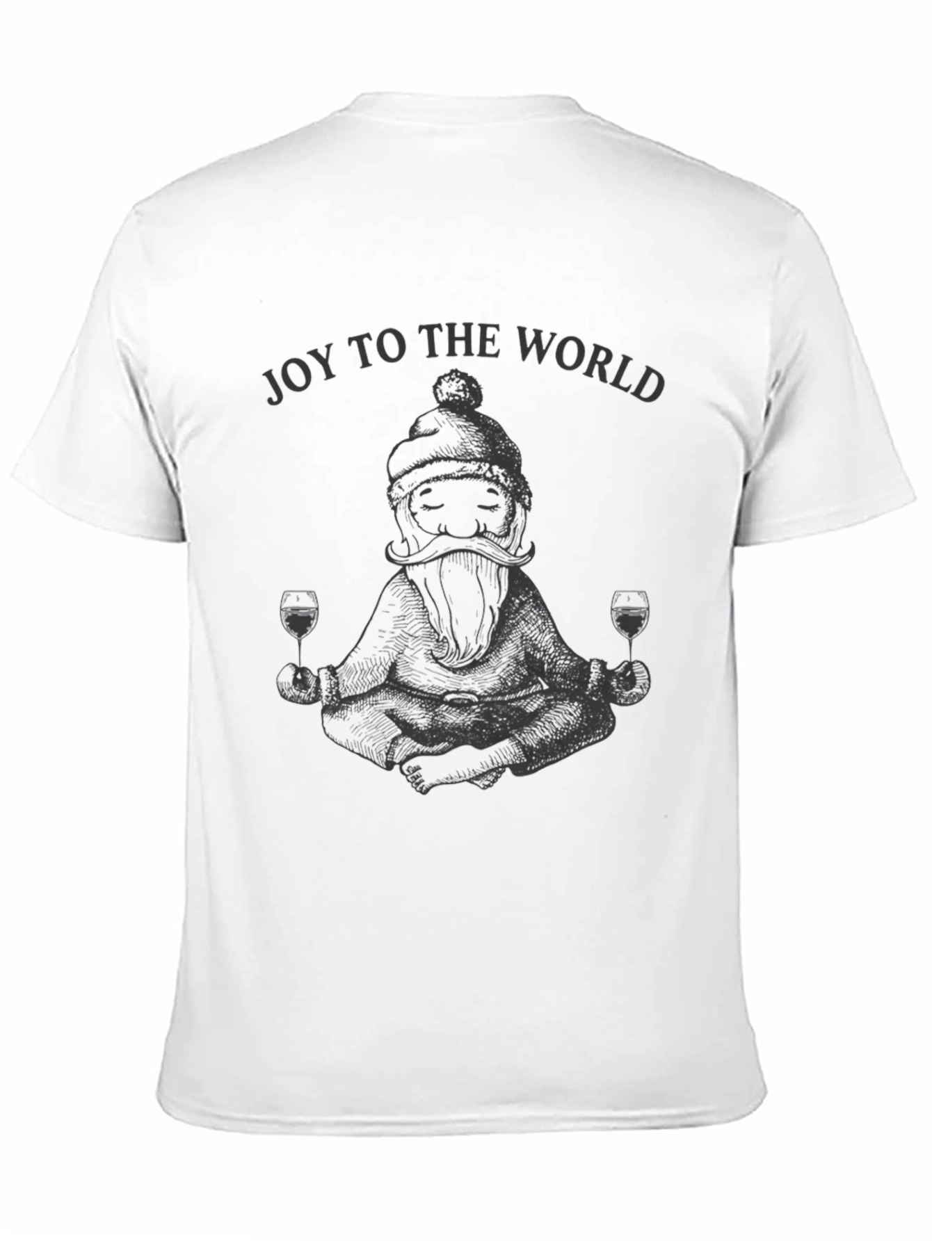 Joy to the World Santa Wine T-Shirt