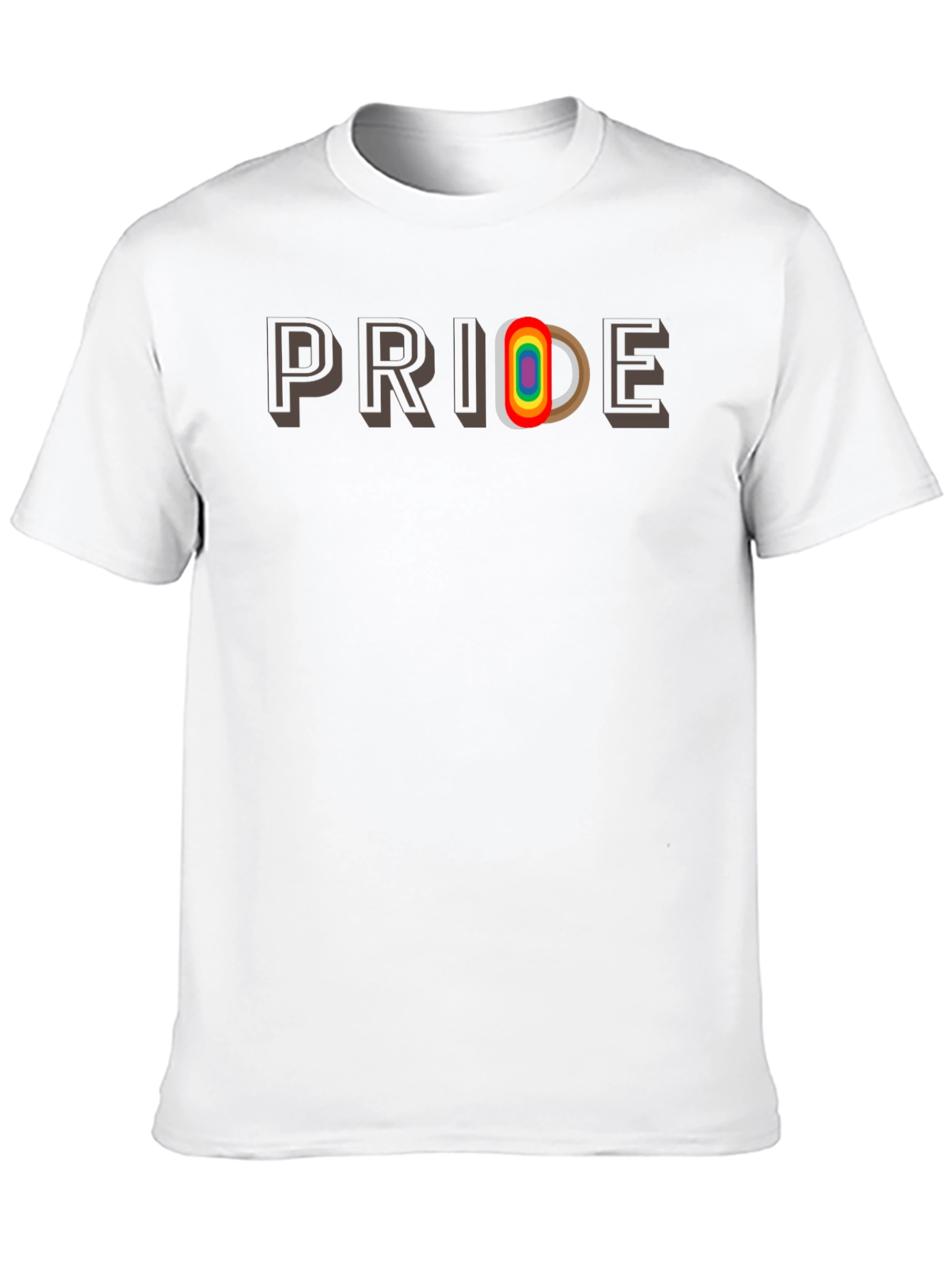 Pride Rainbow Letter Graphic Tee