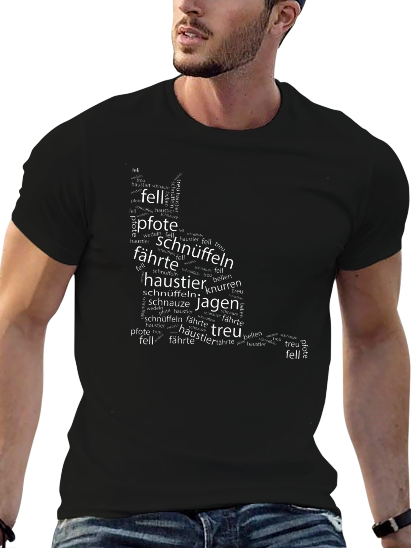 Dog Word Art Graphic Tee