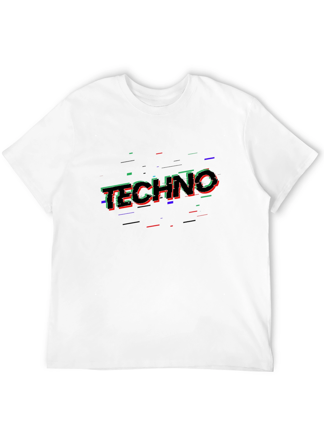 Techno Glitch T-Shirt - Modern Rave Wear