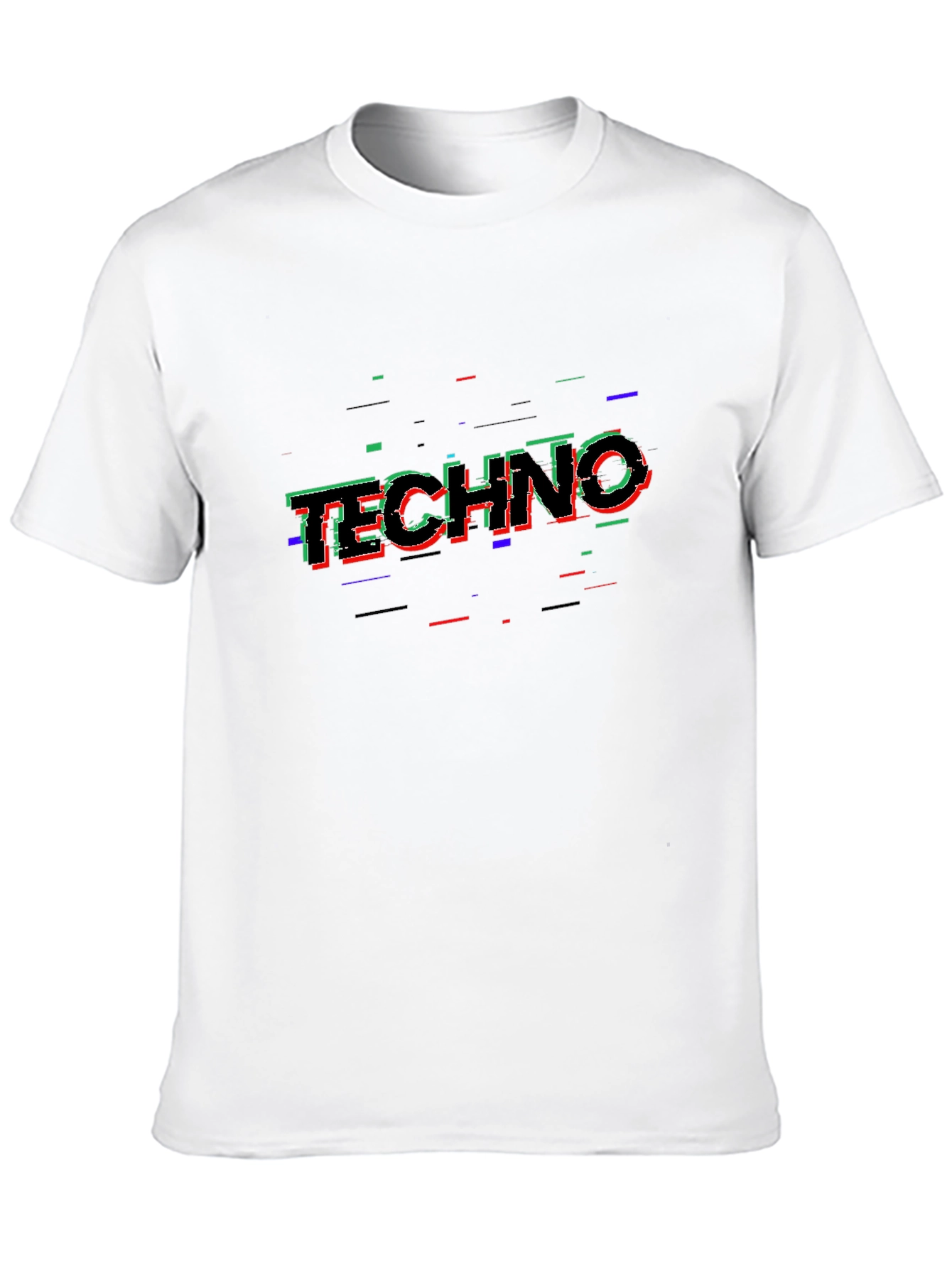 Techno Glitch T-Shirt - Modern Rave Wear