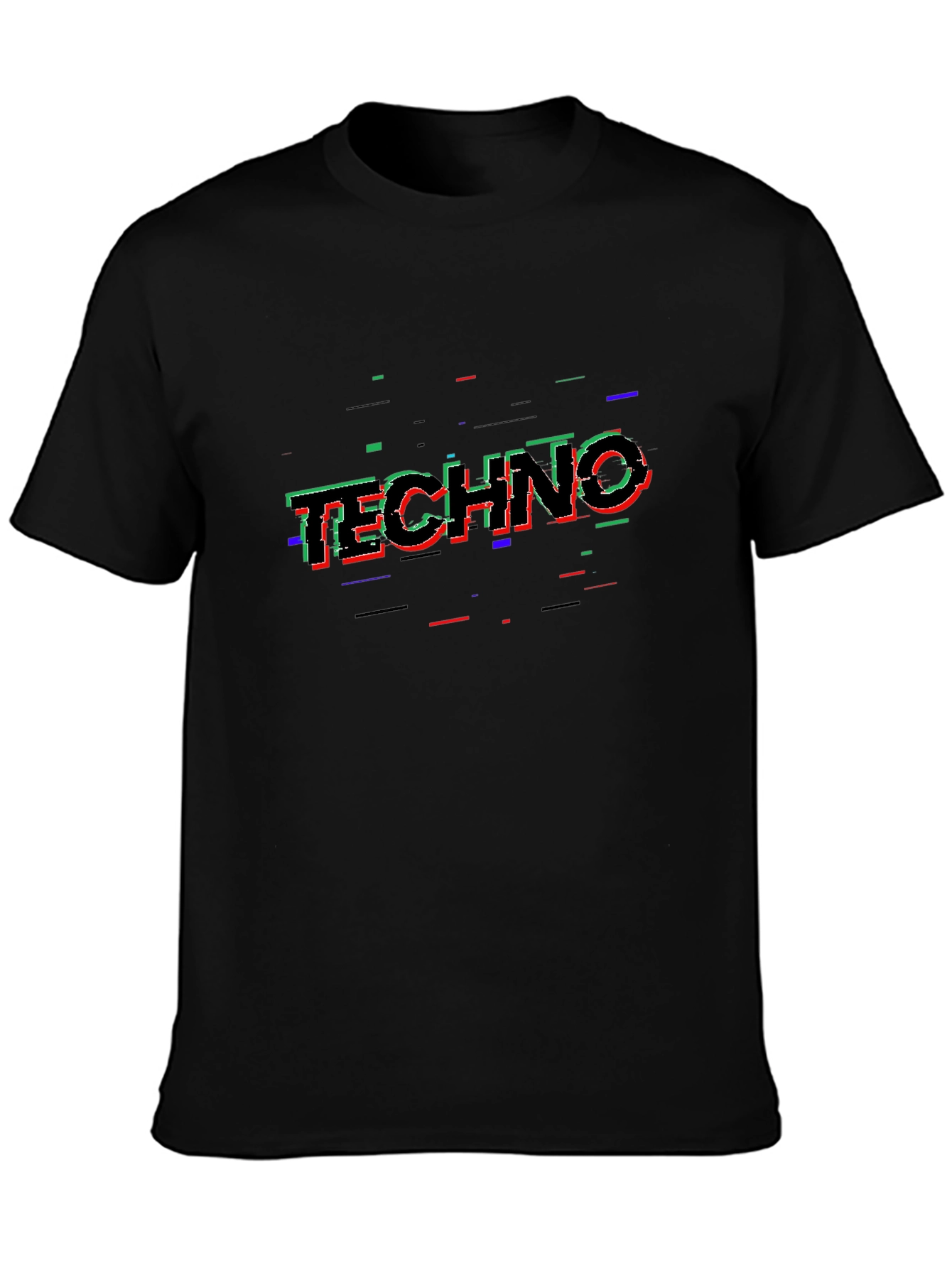 Techno Glitch T-Shirt - Modern Rave Wear