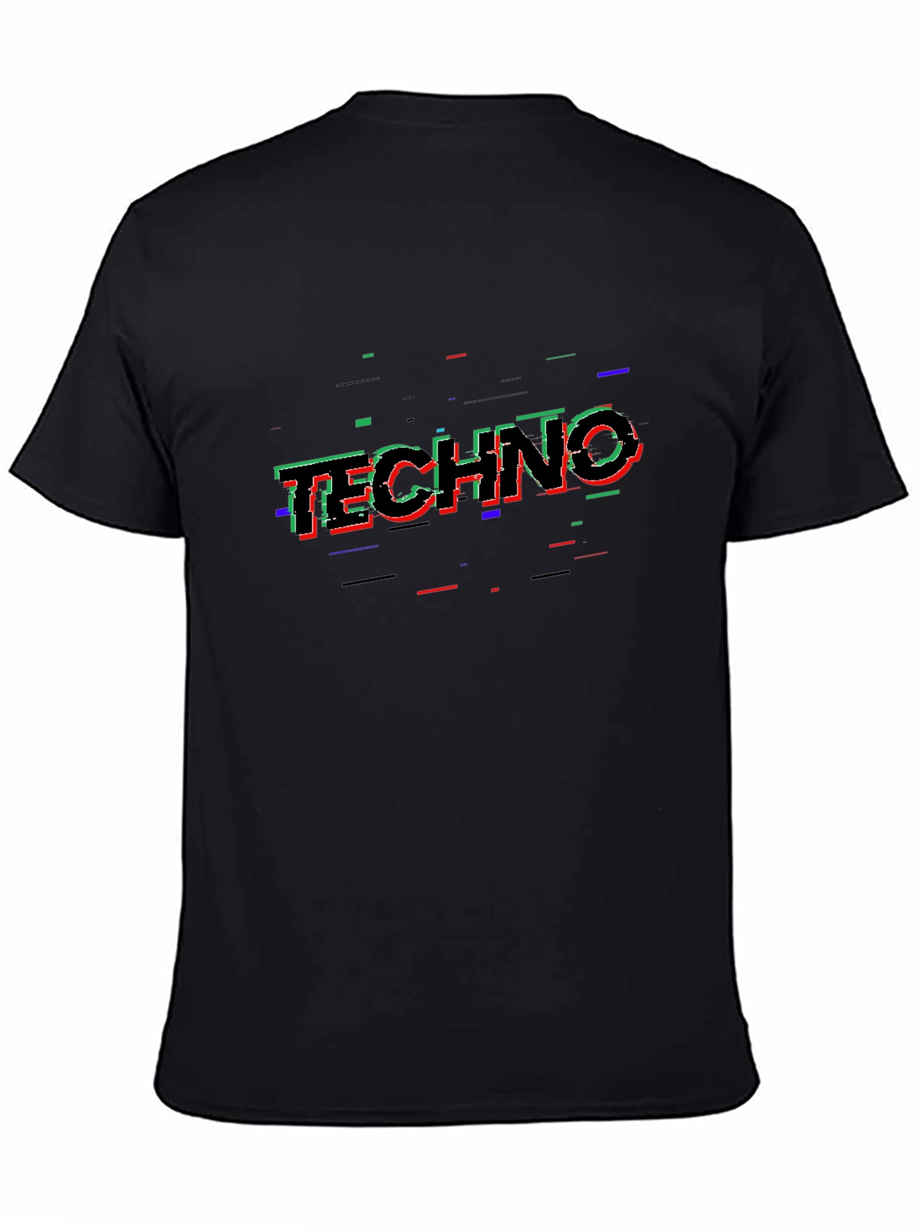 Techno Glitch T-Shirt - Modern Rave Wear