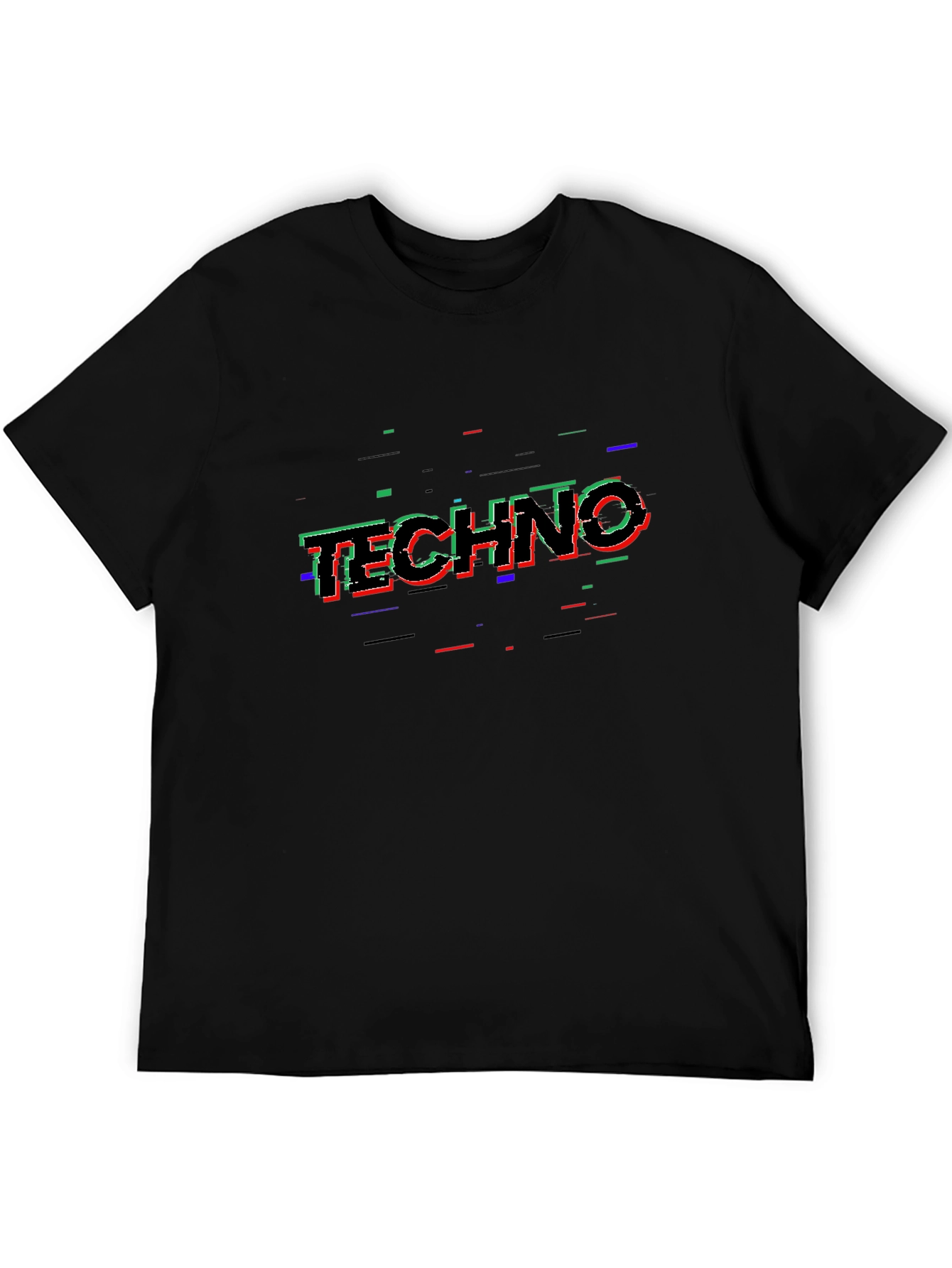Techno Glitch T-Shirt - Modern Rave Wear