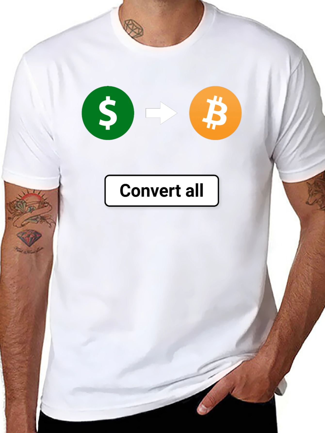 Convert All T-Shirt - Cryptocurrency Bitcoin Tee