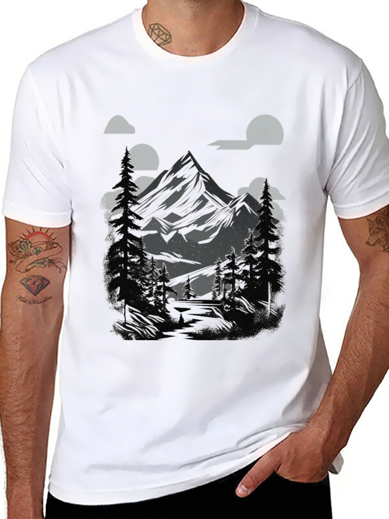 Mountain Landscape Graphic Tee