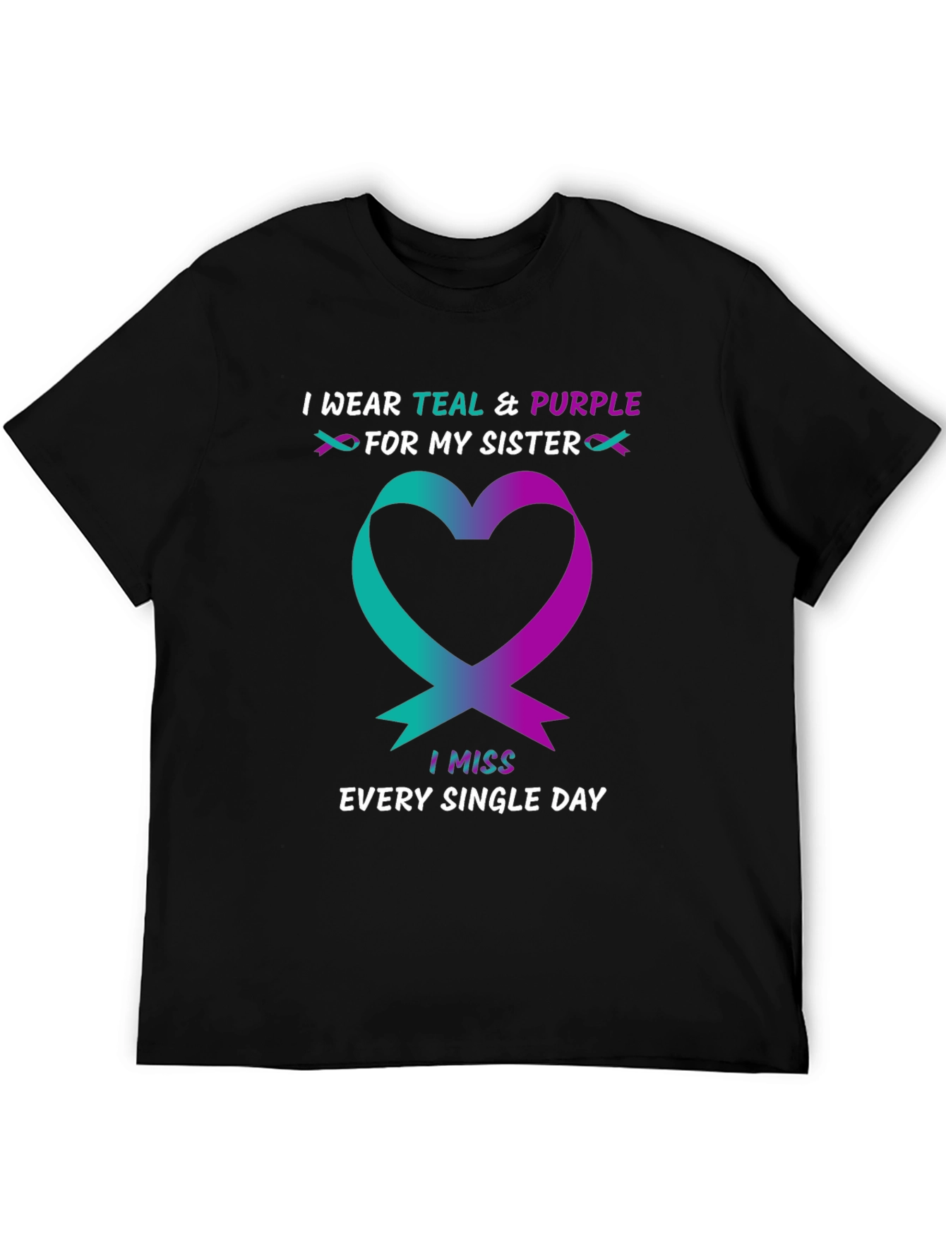 Teal & Purple Sister Remembrance T-Shirt