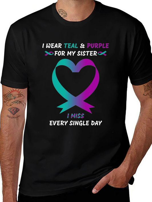 Teal & Purple Sister Remembrance T-Shirt