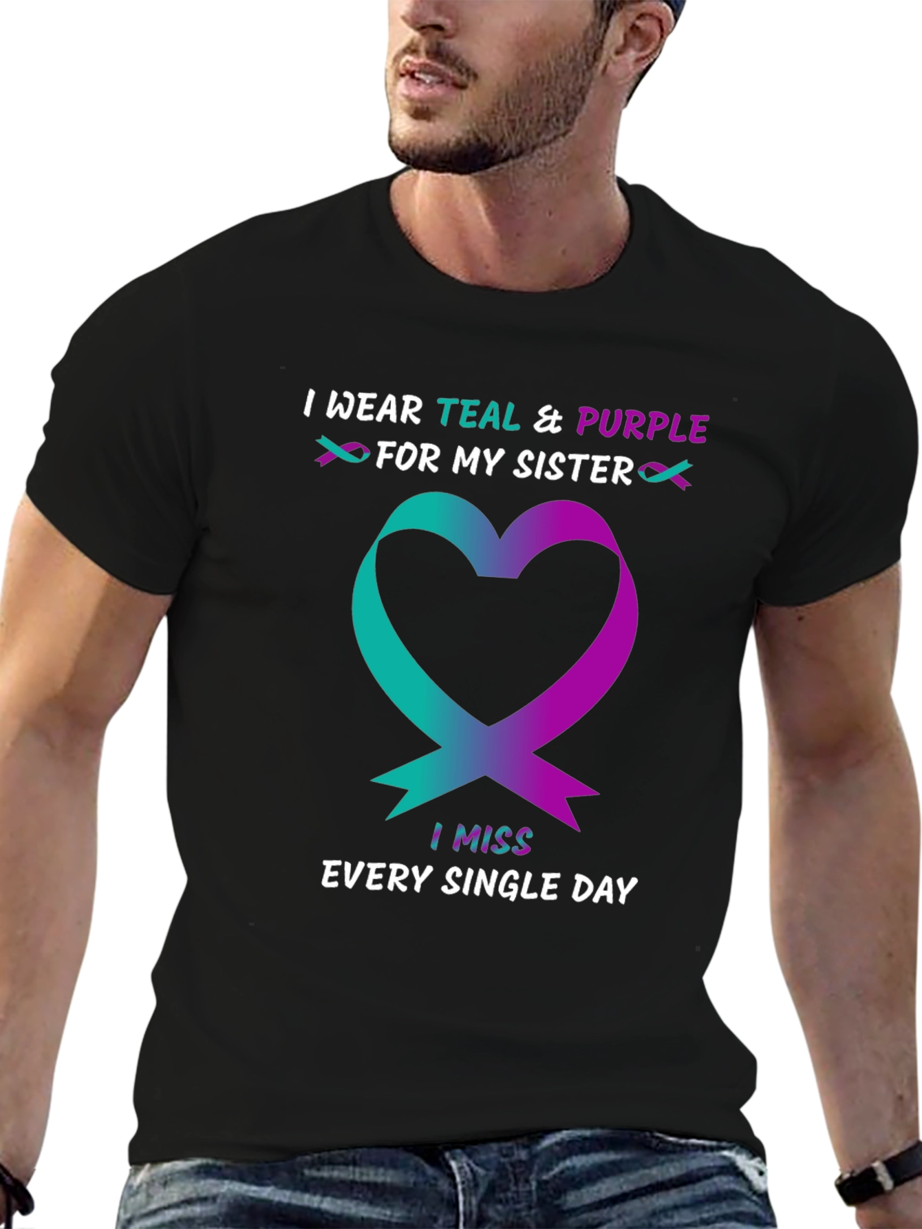 Teal & Purple Sister Remembrance T-Shirt