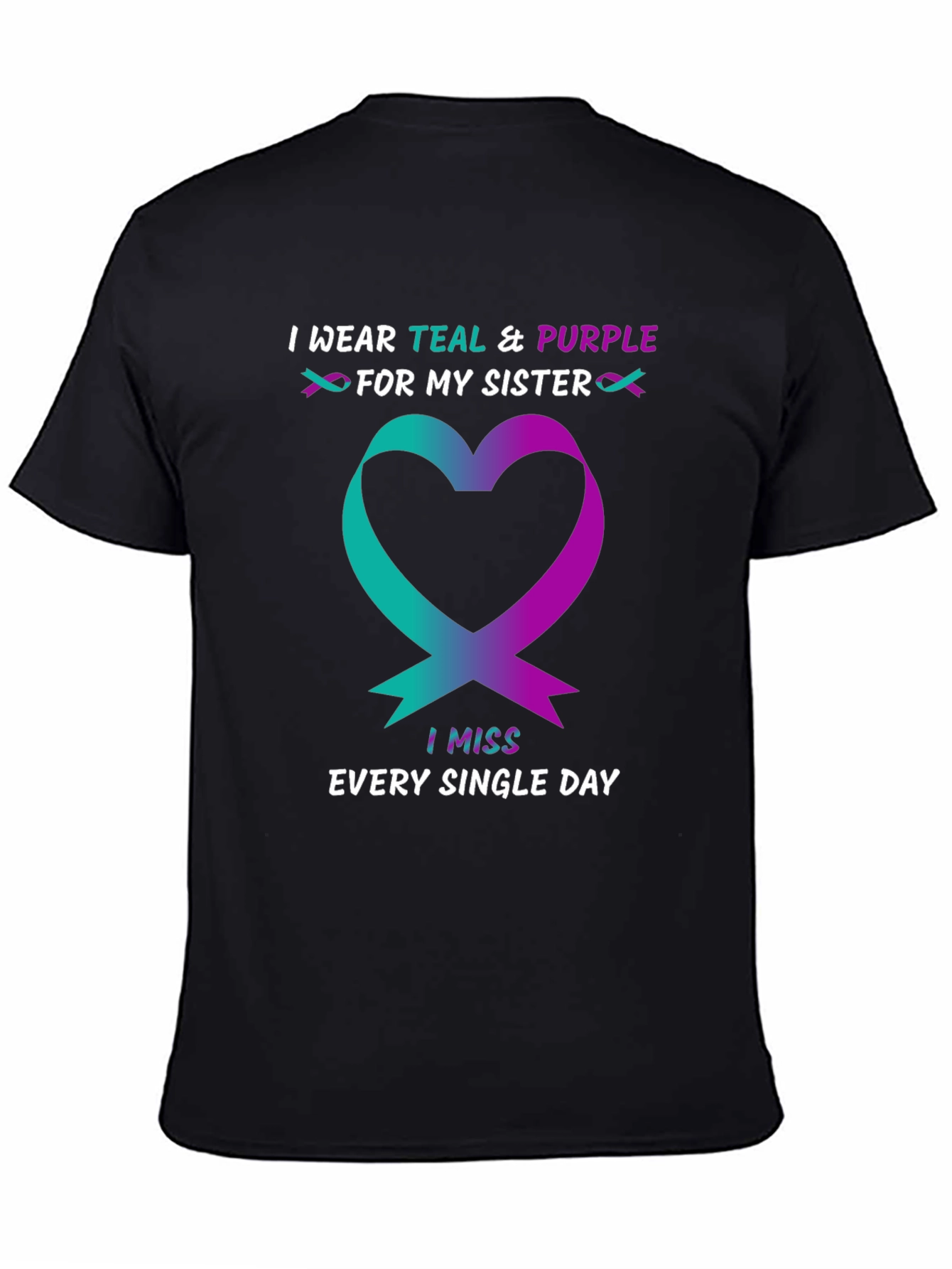 Teal & Purple Sister Remembrance T-Shirt