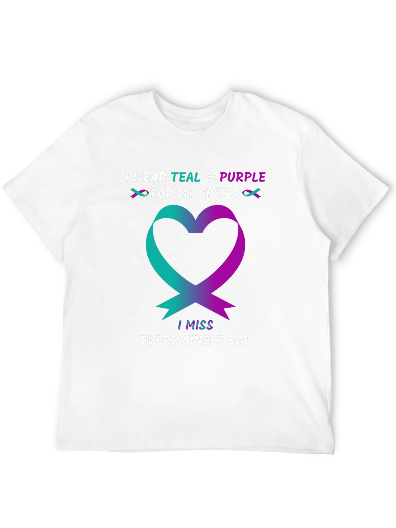 Teal & Purple Sister Remembrance T-Shirt