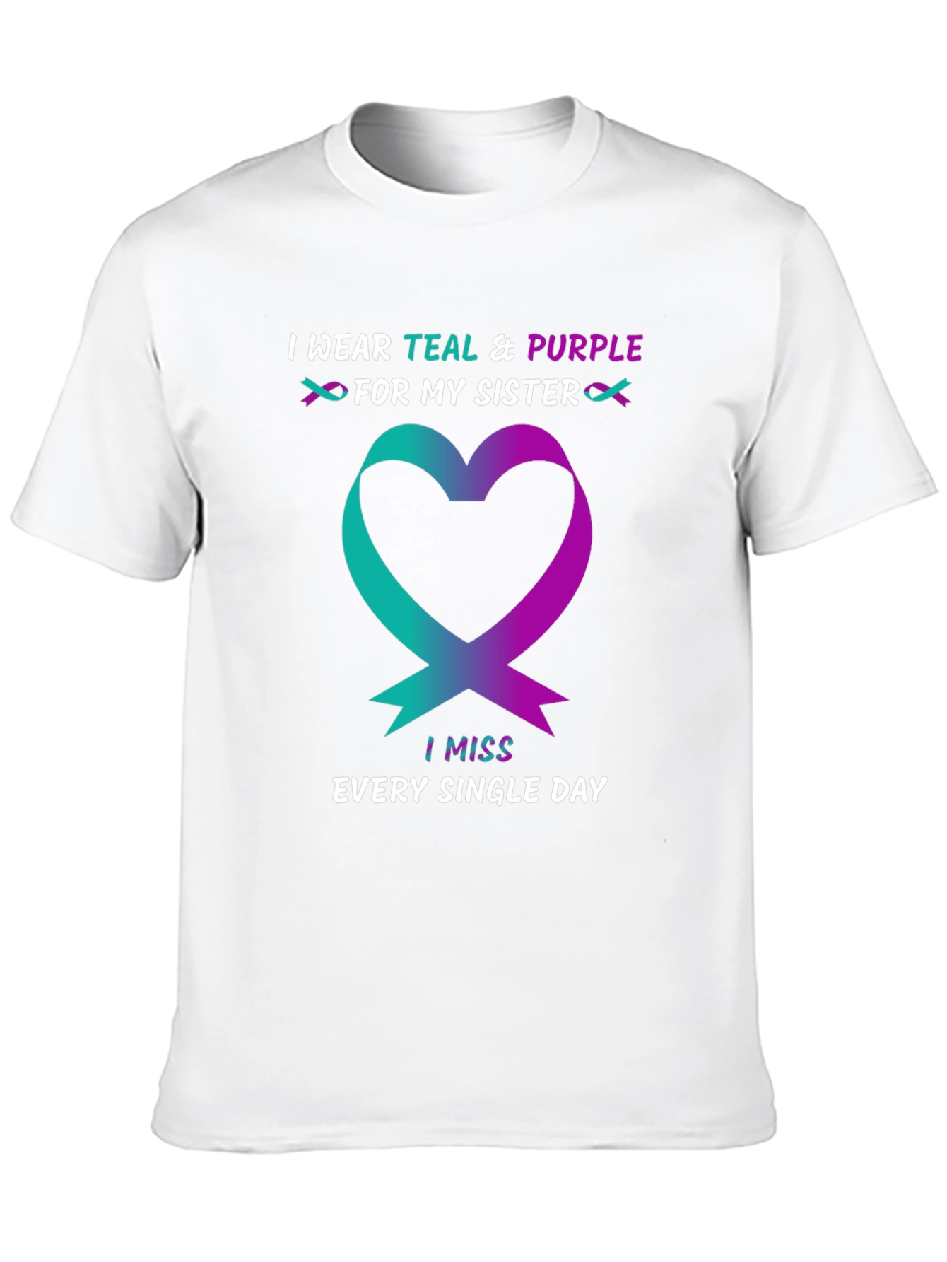 Teal & Purple Sister Remembrance T-Shirt
