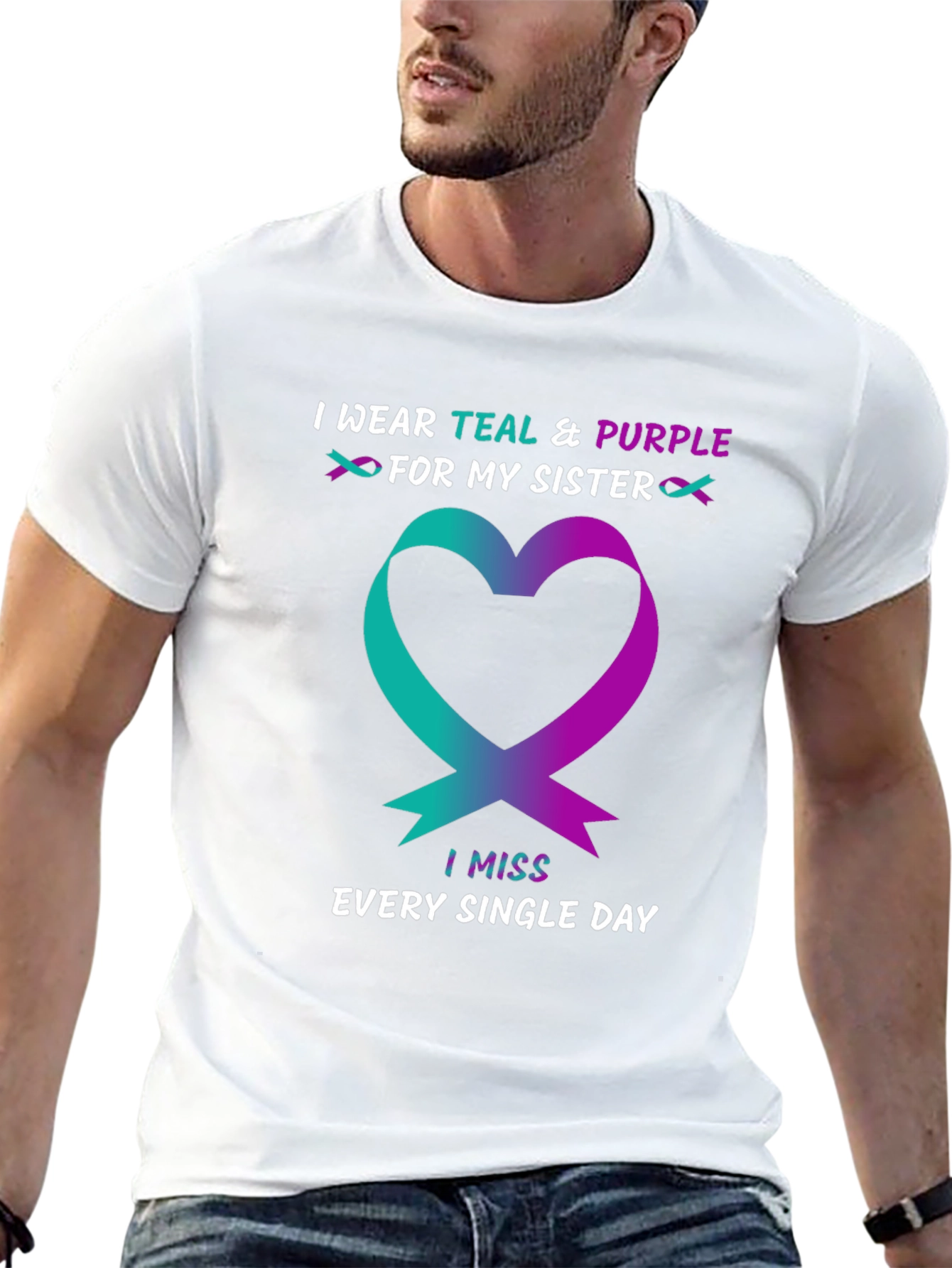 Teal & Purple Sister Remembrance T-Shirt
