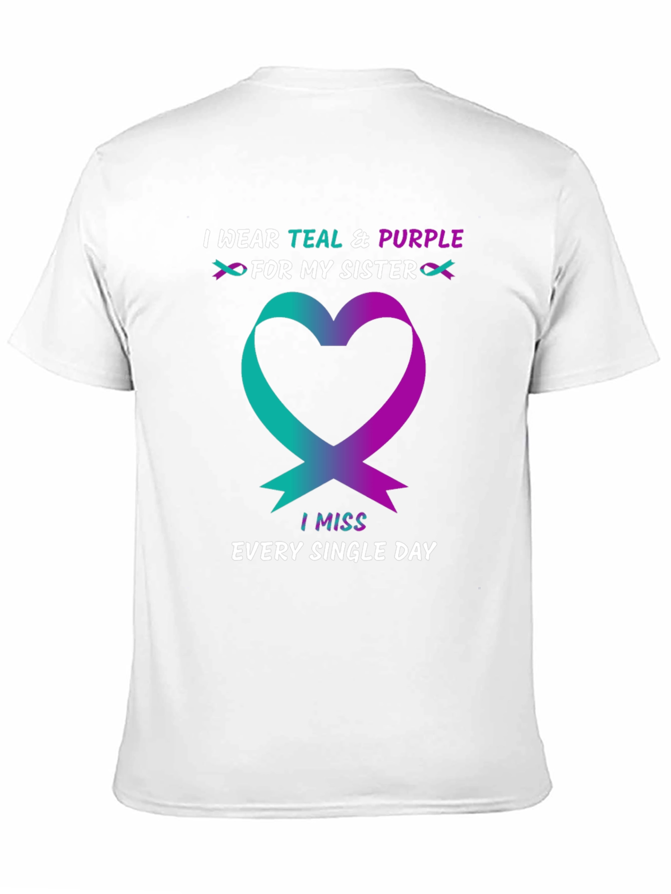 Teal & Purple Sister Remembrance T-Shirt