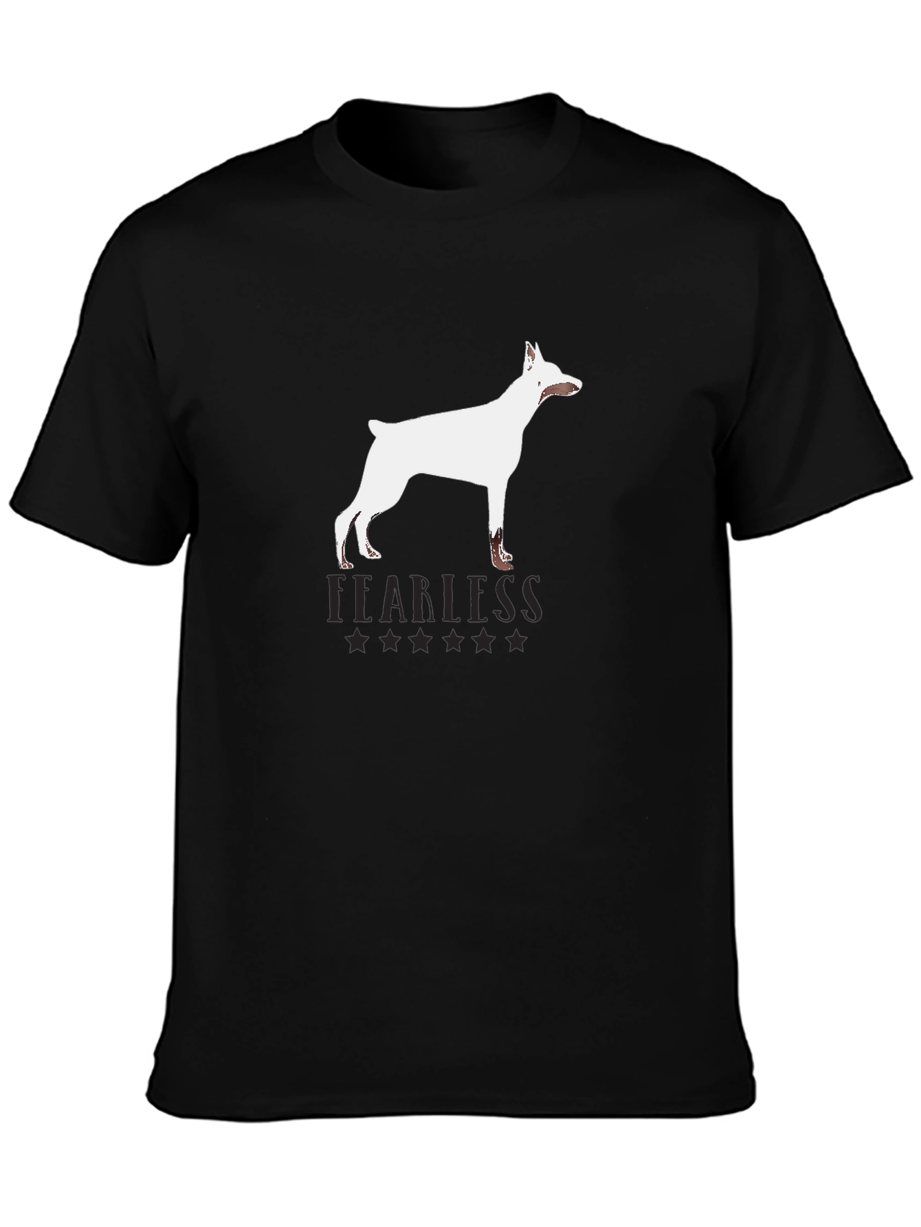 Fearless Dog Graphic Tee - Black