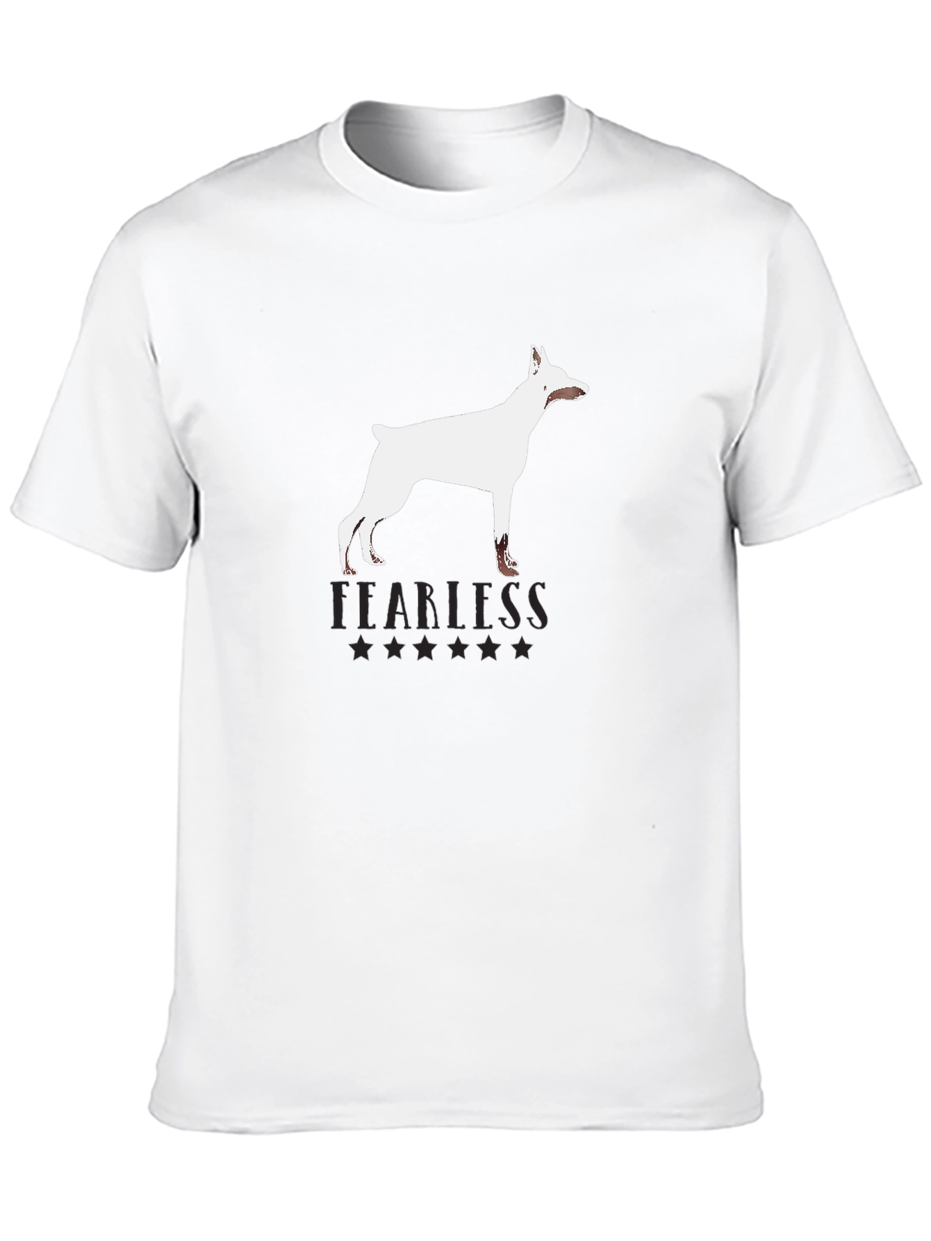 Fearless Dog Graphic Tee - Black