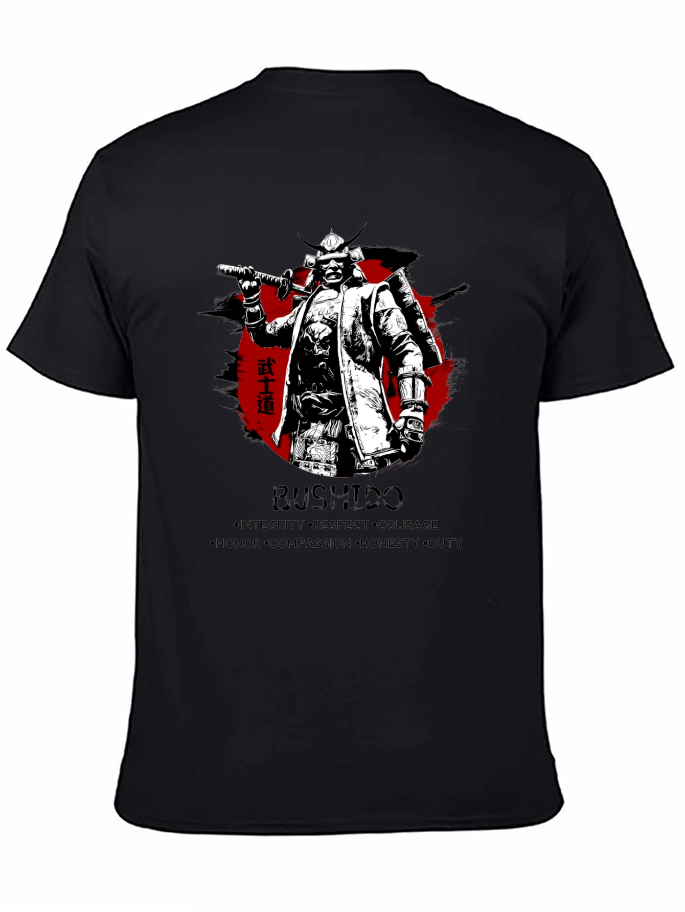 Samurai Bushido Mens Graphic T-Shirt