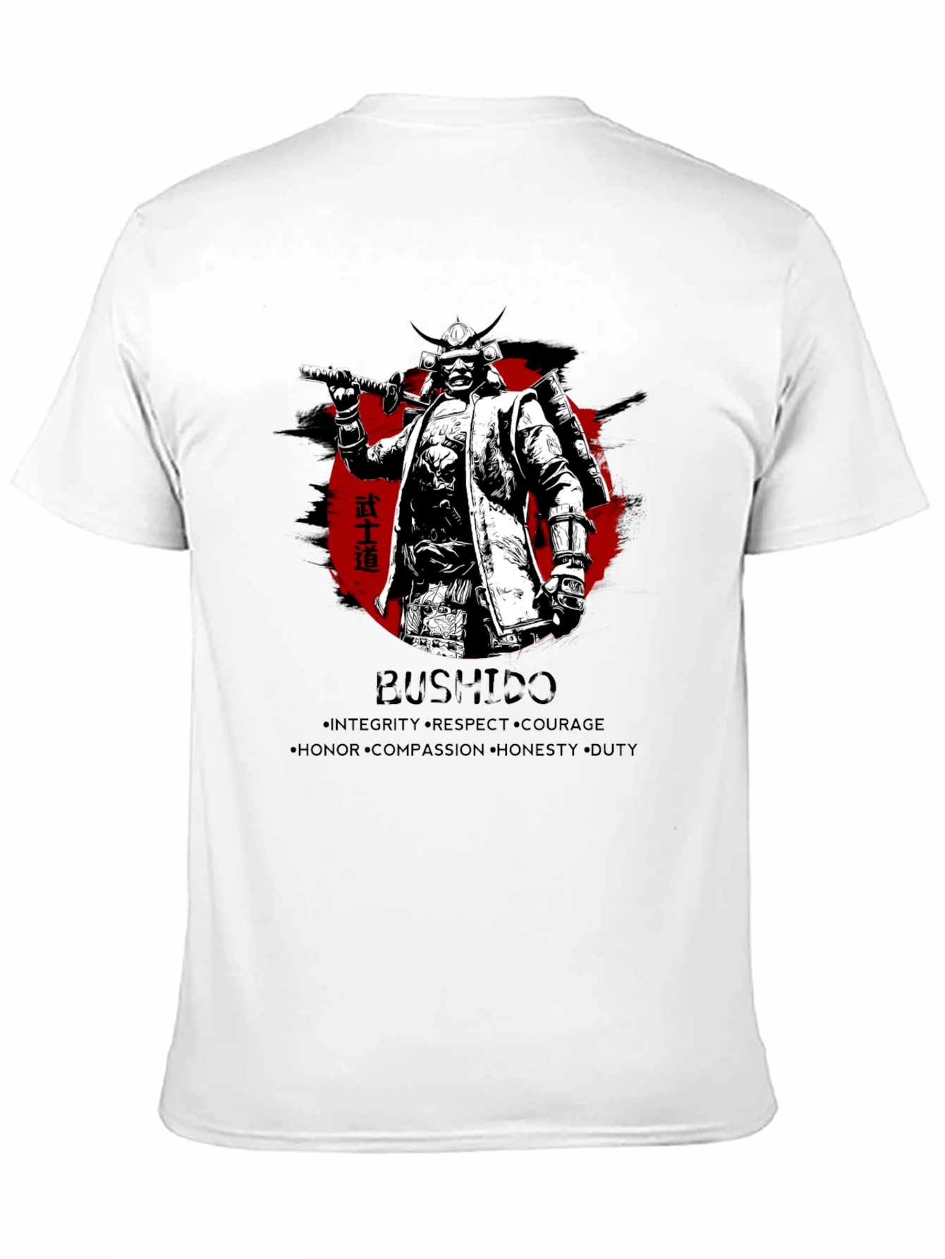 Samurai Bushido Mens Graphic T-Shirt