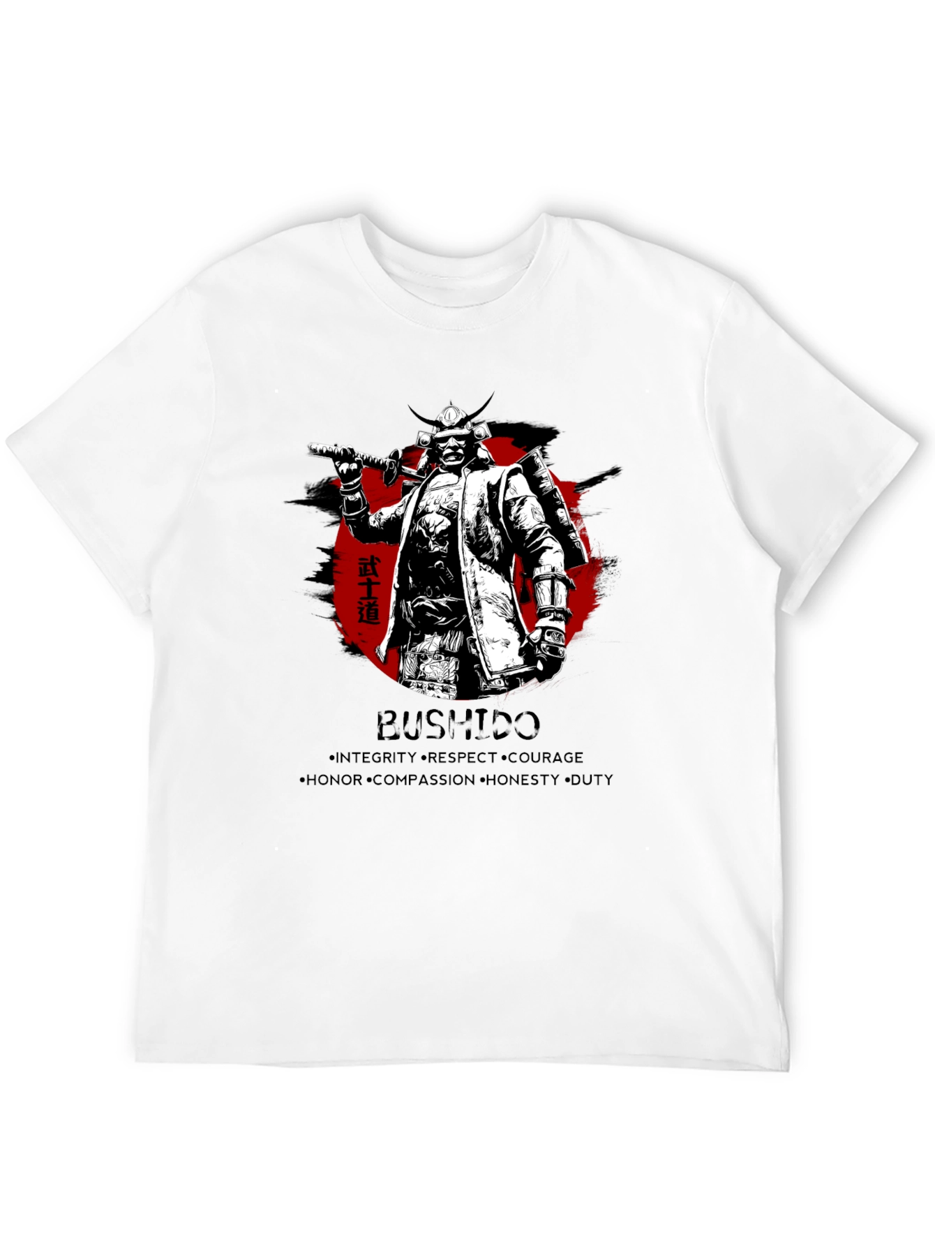 Samurai Bushido Mens Graphic T-Shirt