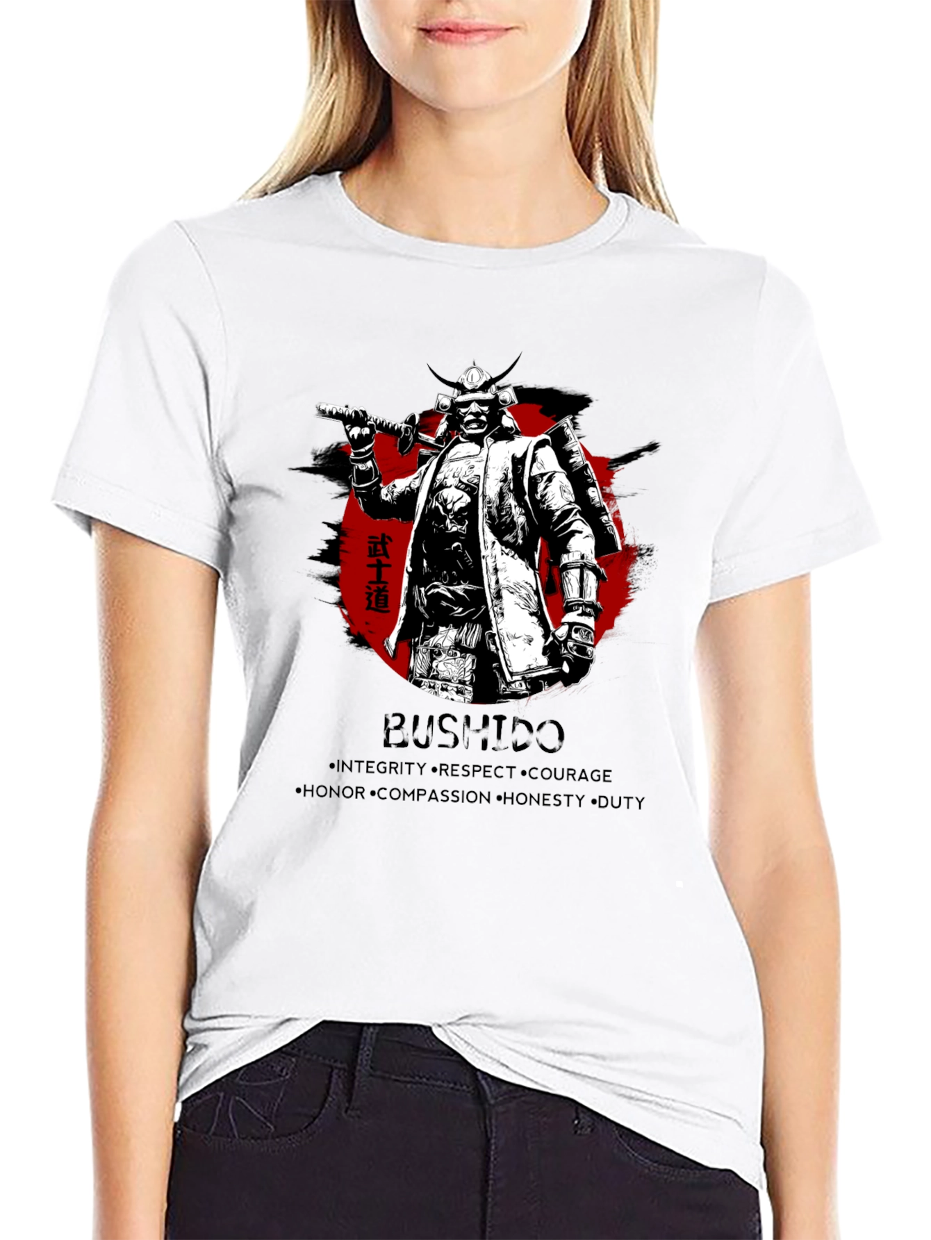 Samurai Bushido Mens Graphic T-Shirt