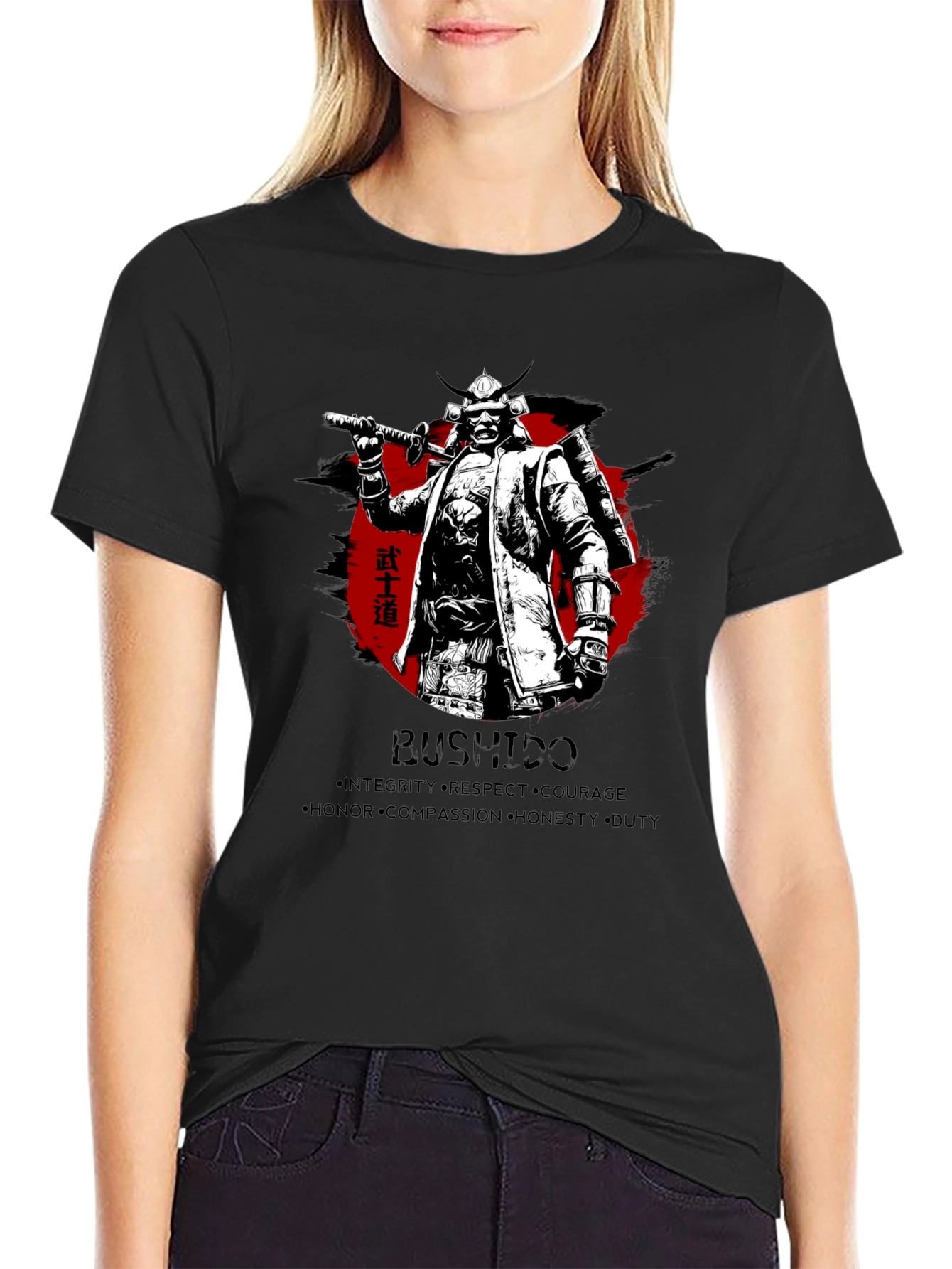 Samurai Bushido Mens Graphic T-Shirt