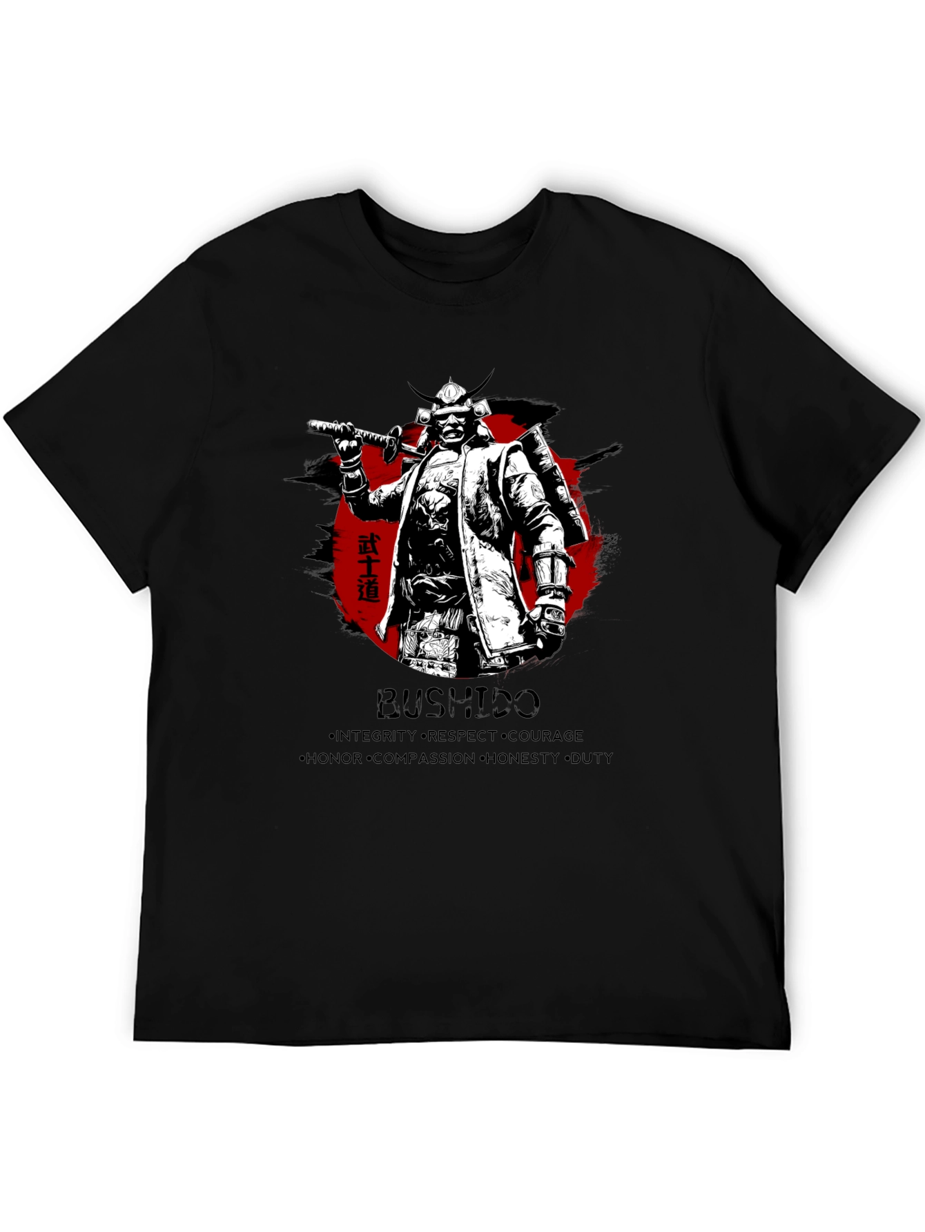 Samurai Bushido Mens Graphic T-Shirt