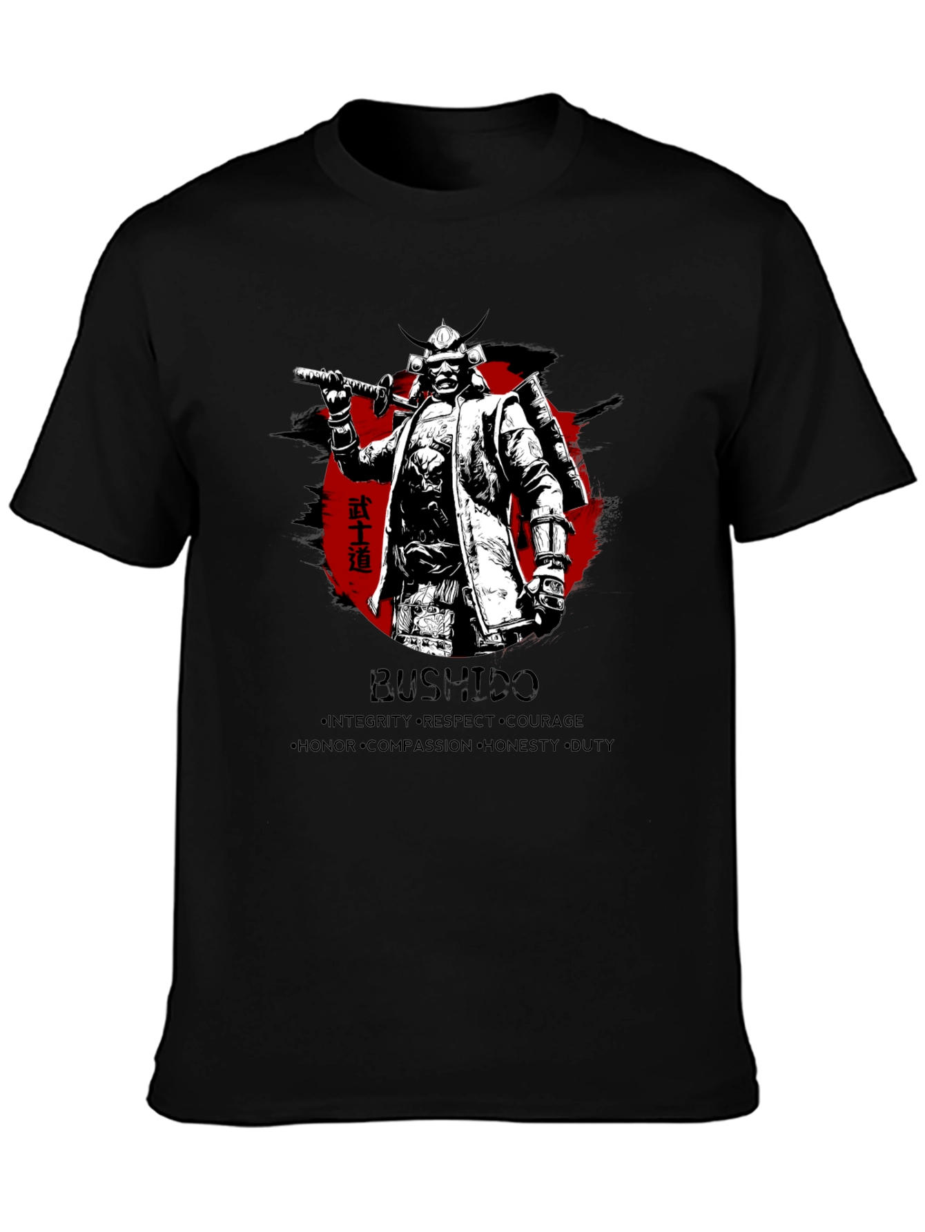 Samurai Bushido Mens Graphic T-Shirt