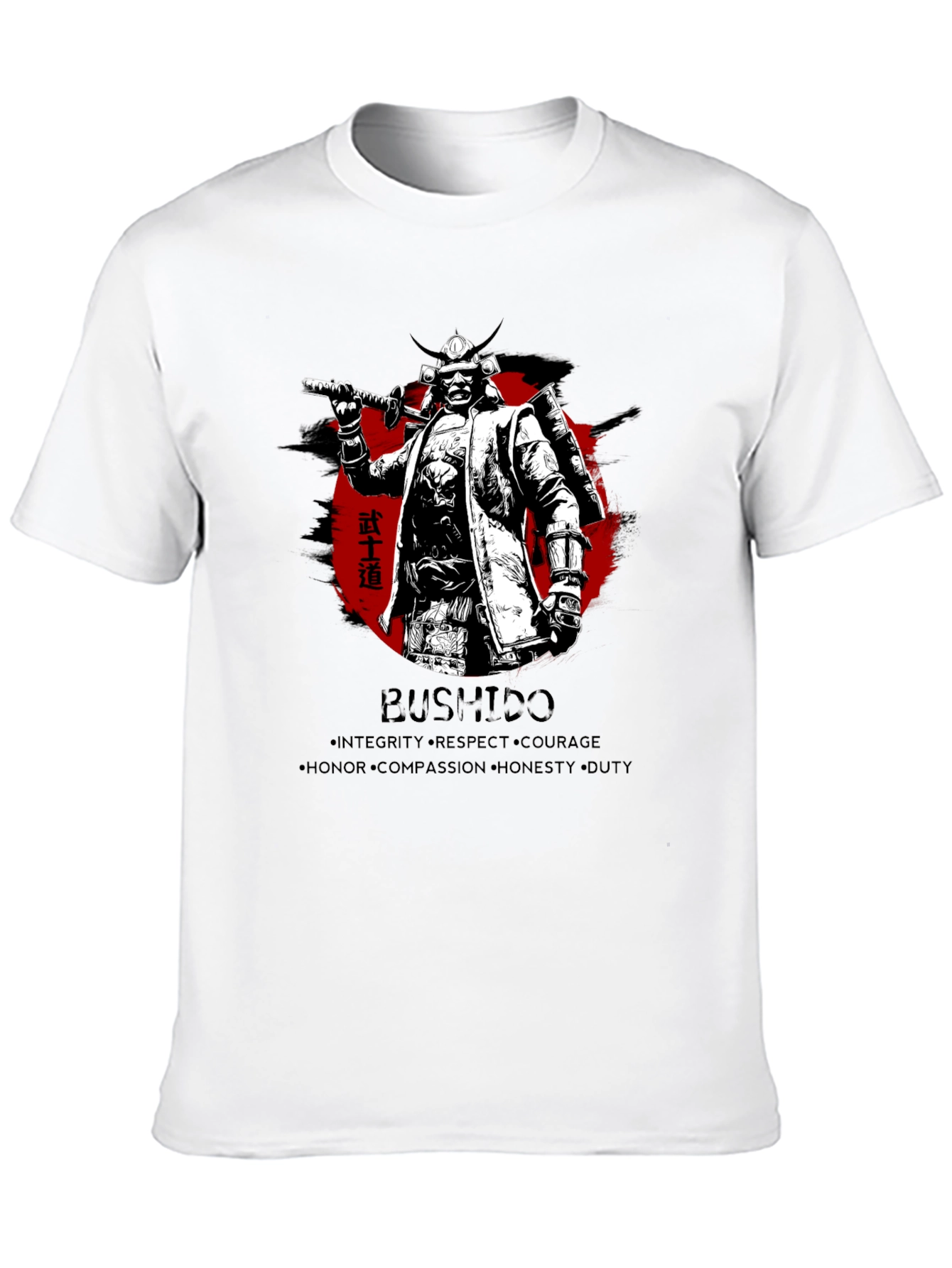 Samurai Bushido Mens Graphic T-Shirt