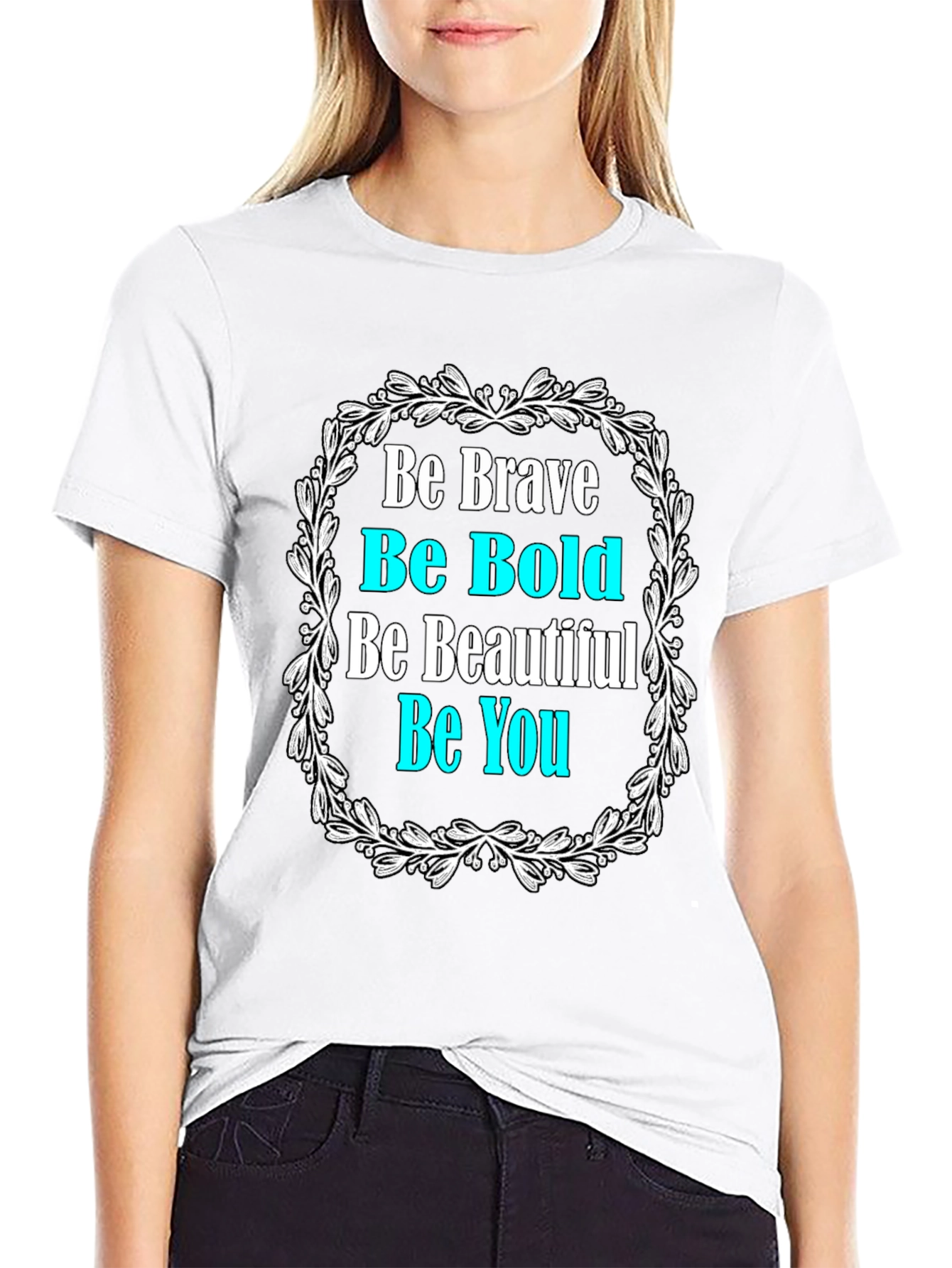 Be Brave Graphic Tee - Motivational Black T-Shirt