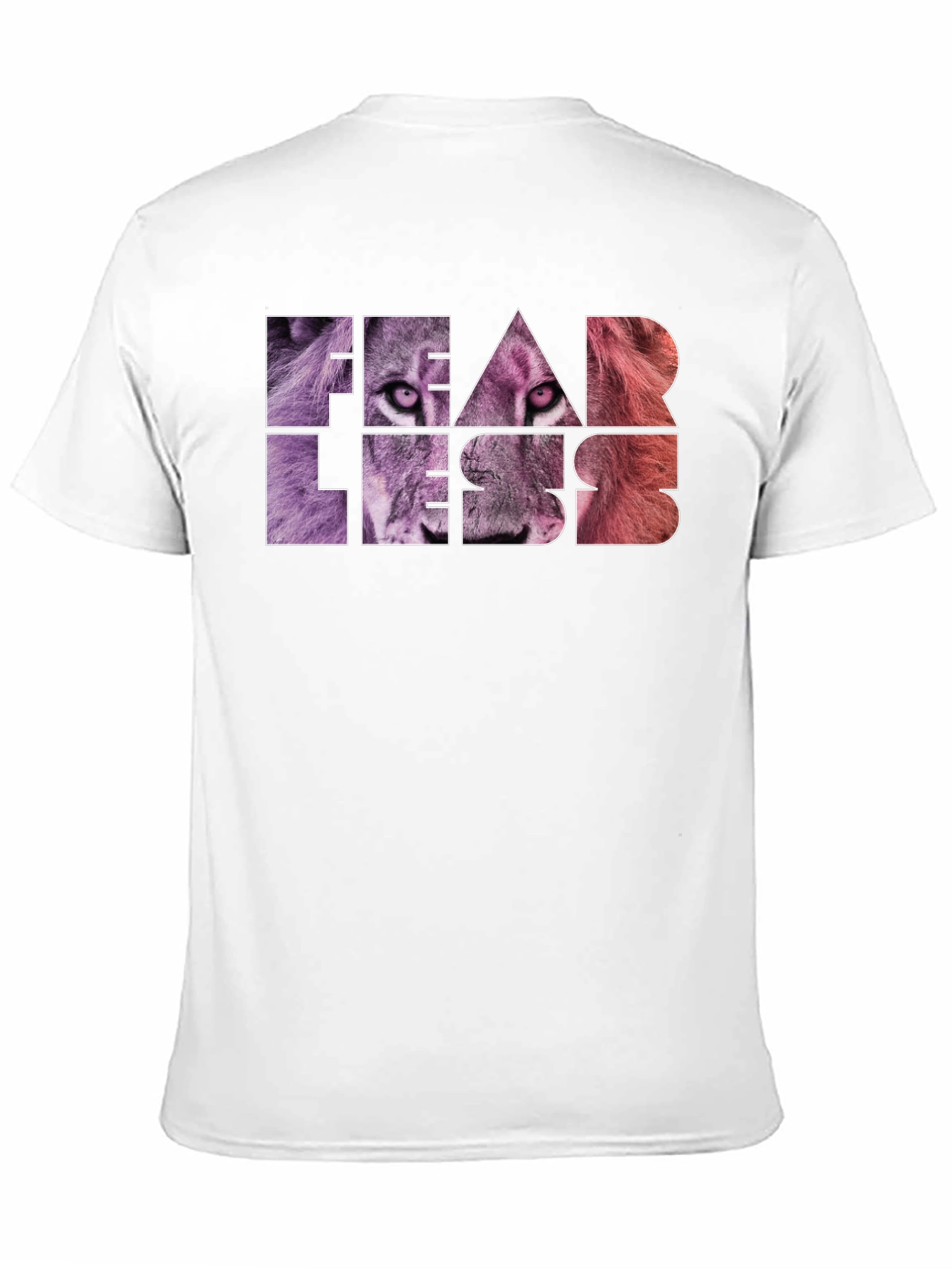 Fearless Lion Graphic Print Tee