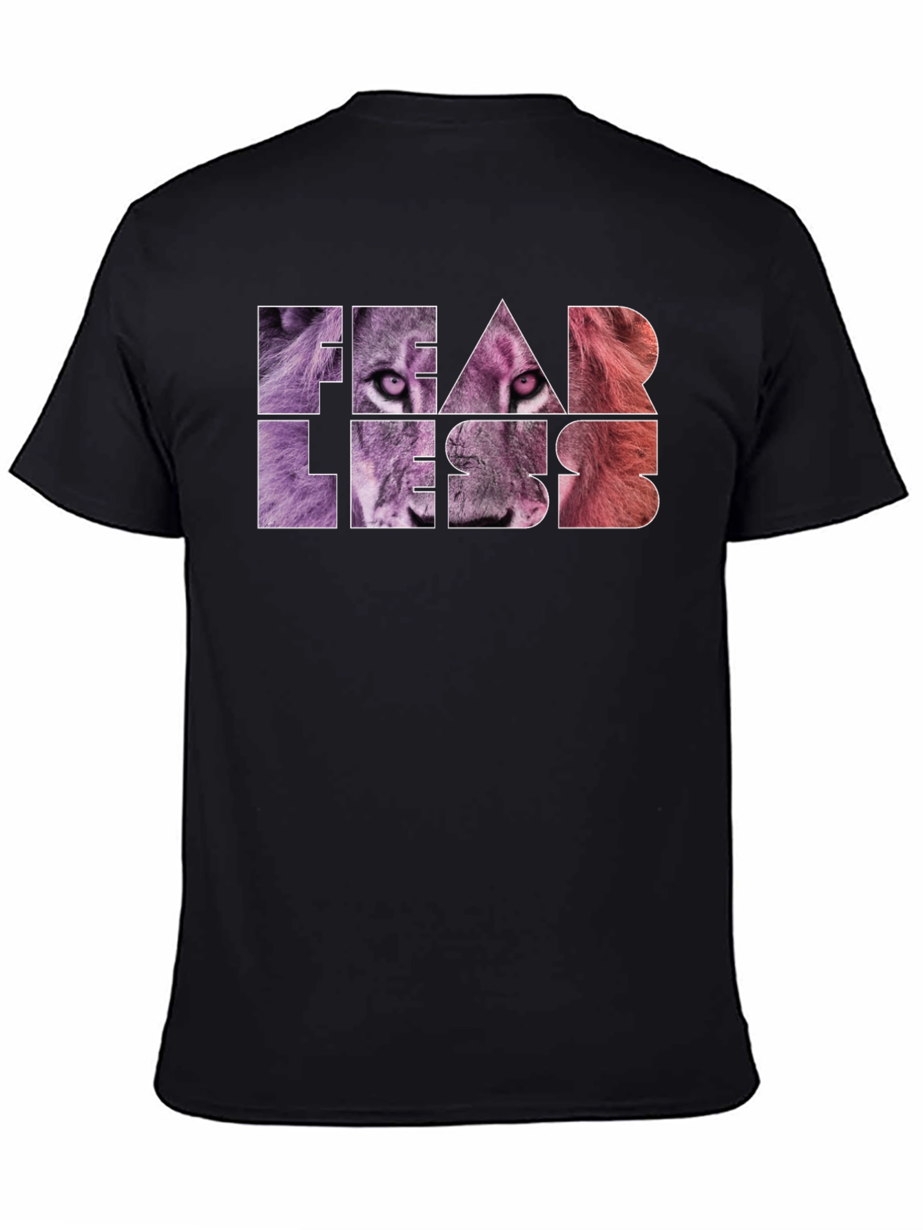 Fearless Lion Graphic Print Tee