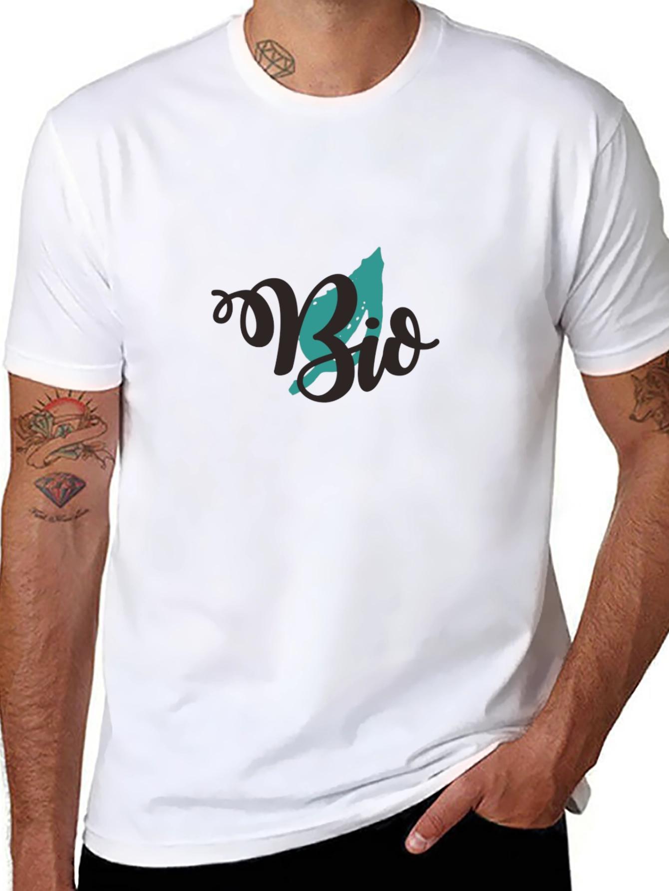 Bio T-Shirt - Black Graphic Tee