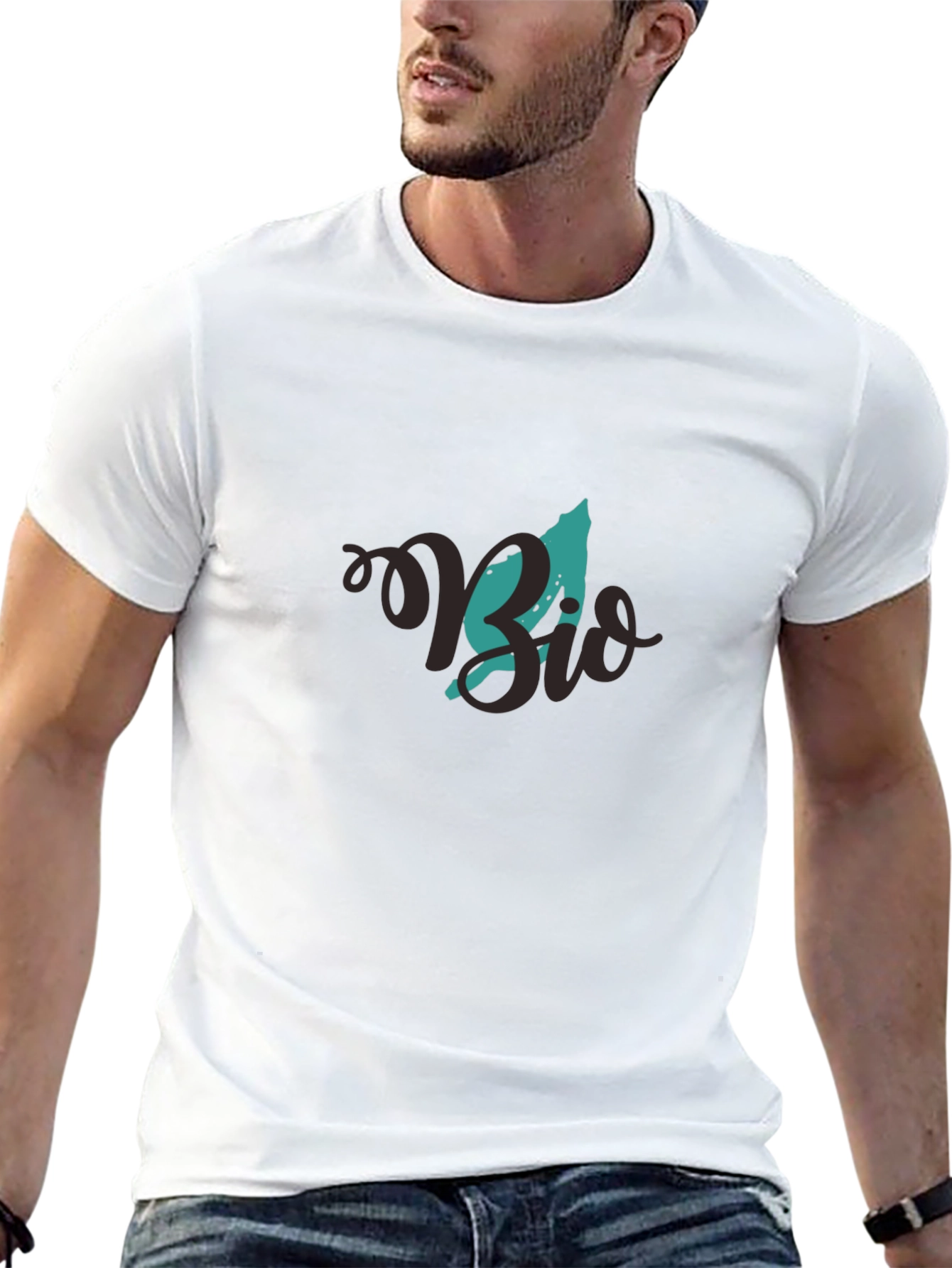 Bio T-Shirt - Black Graphic Tee